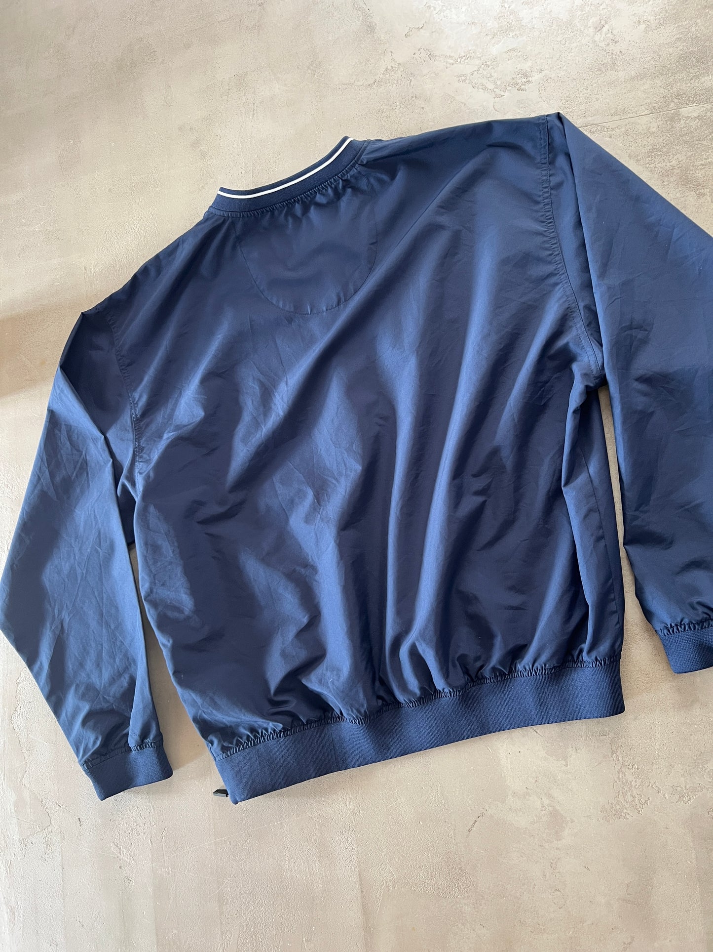 NAVY/BABY BLUE UNC NIKE LONGSLEEVE - 1990S - M/L