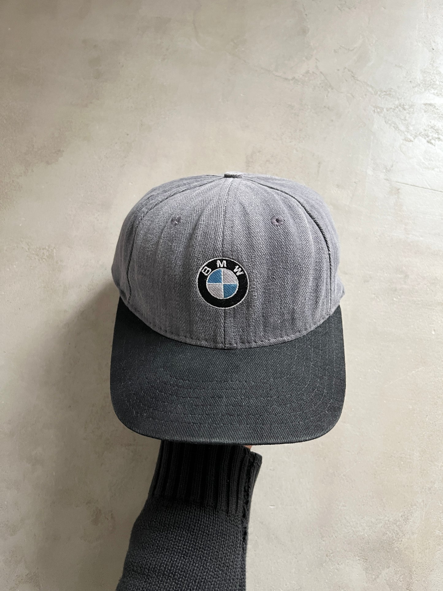 FADED GREY BMW CAP - 1990S