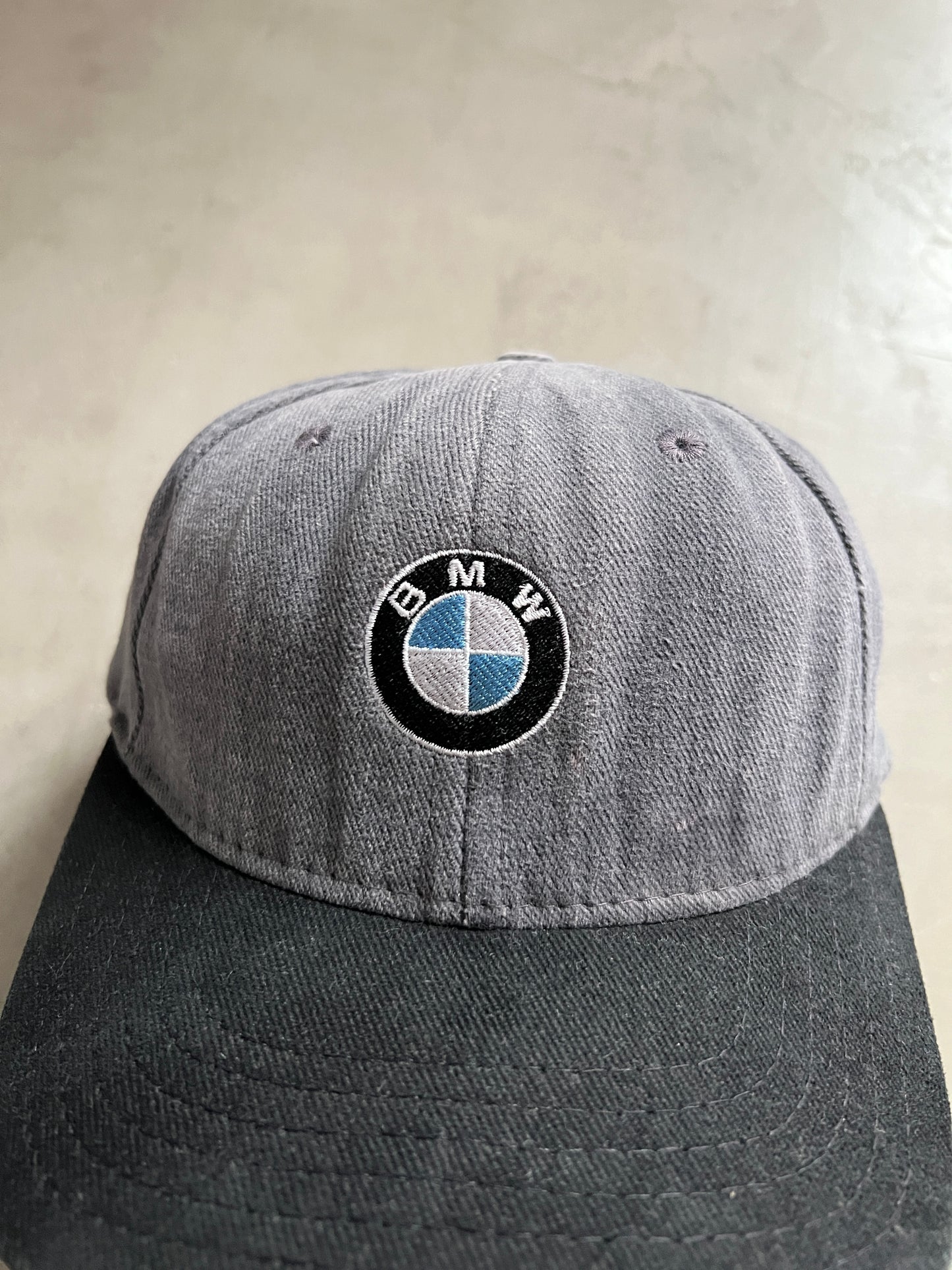FADED GREY BMW CAP - 1990S