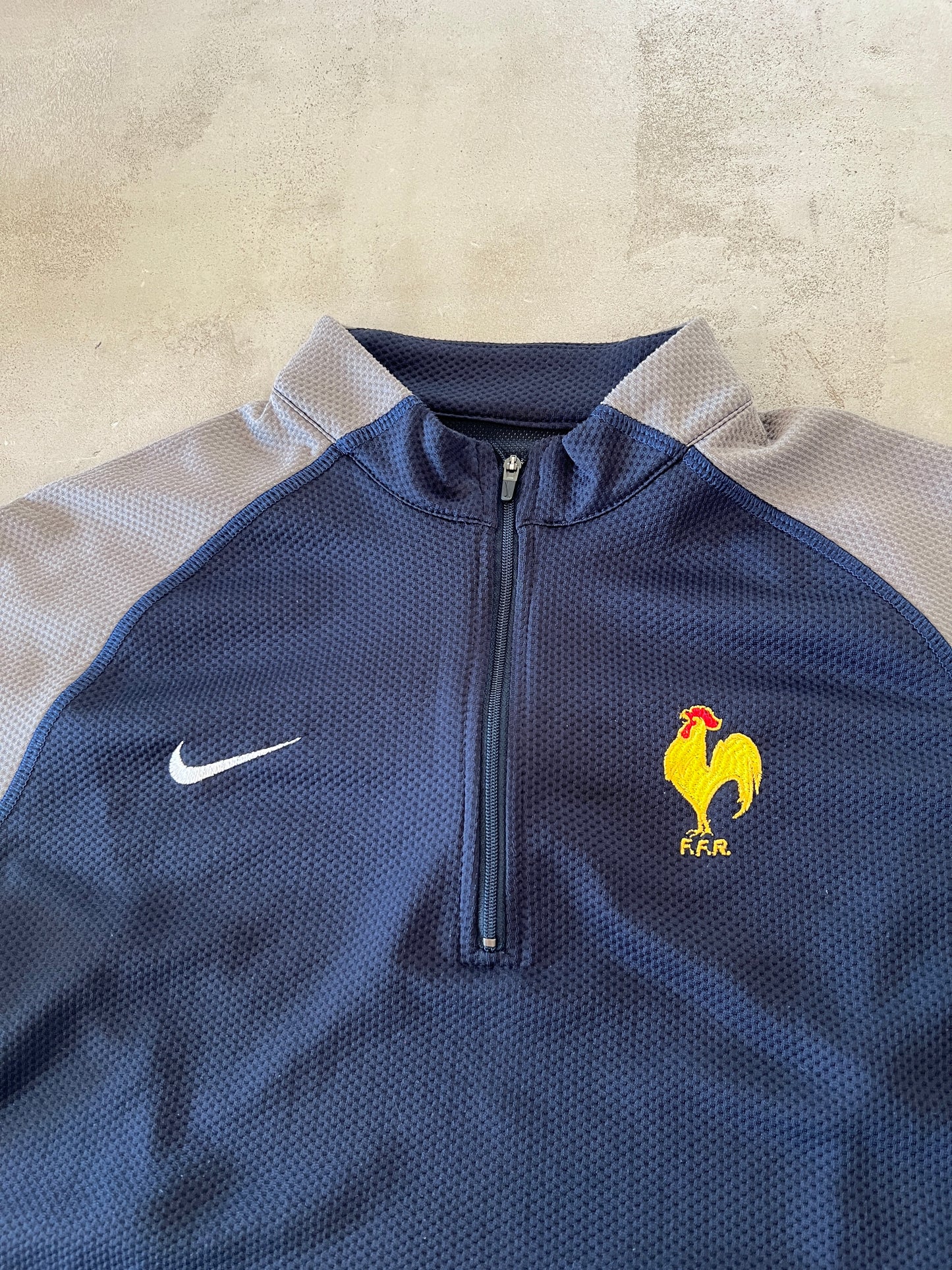 NAVY FRANCE RUGBY JERSEY - 2000S - L/M