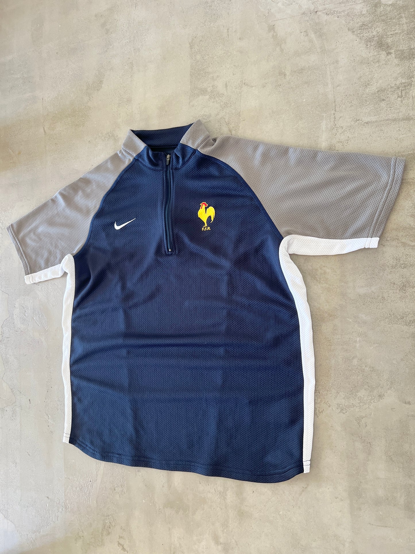 NAVY FRANCE RUGBY JERSEY - 2000S - L/M