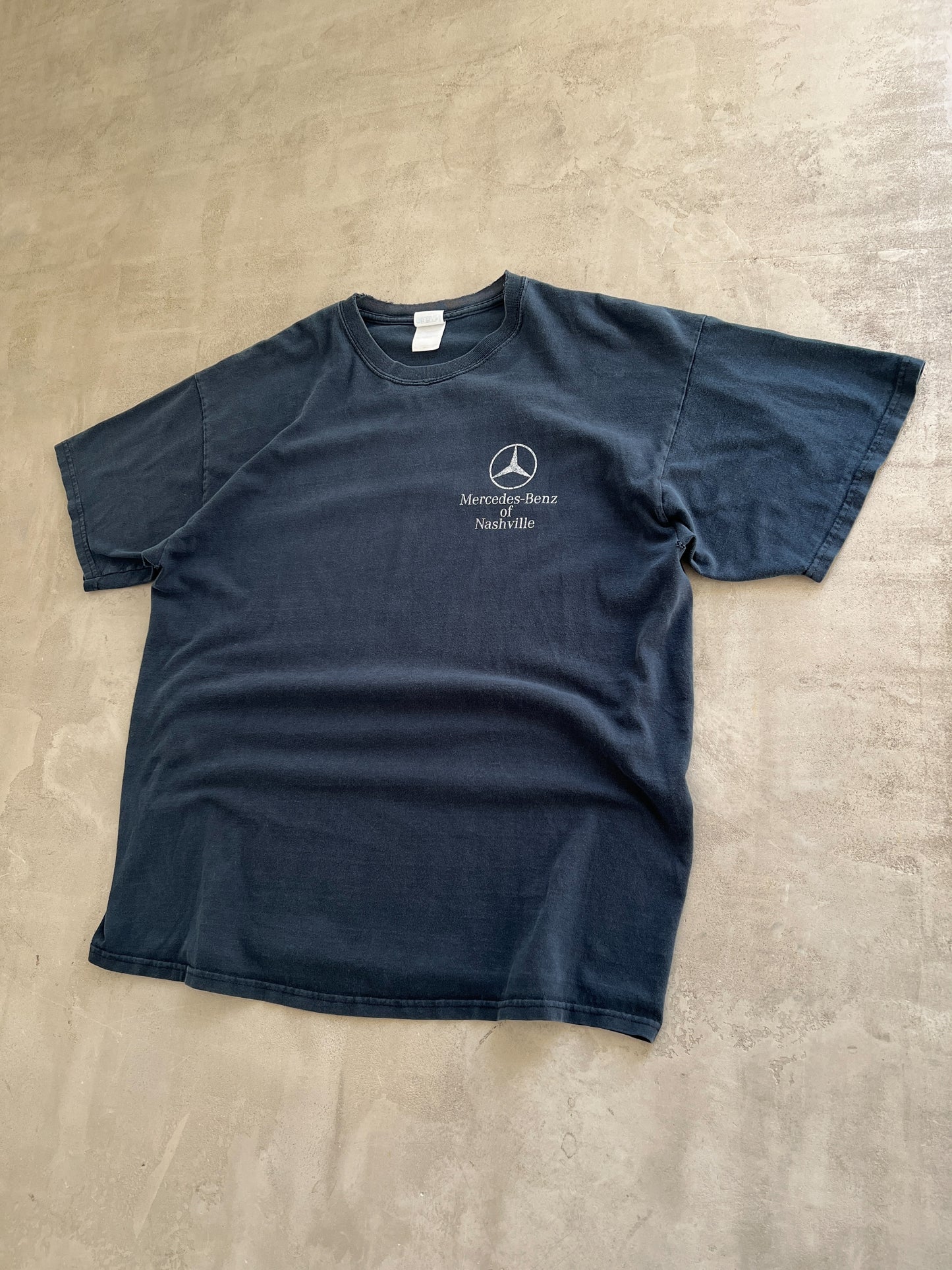 FADED NAVY MERCEDES BENZ SL TEE - 2000S - XL