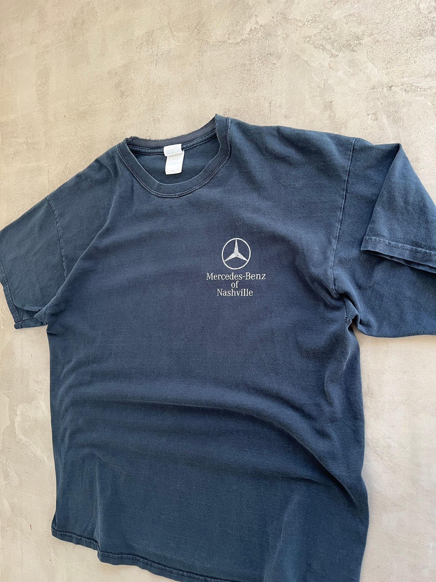 FADED NAVY MERCEDES BENZ SL TEE - 2000S - XL