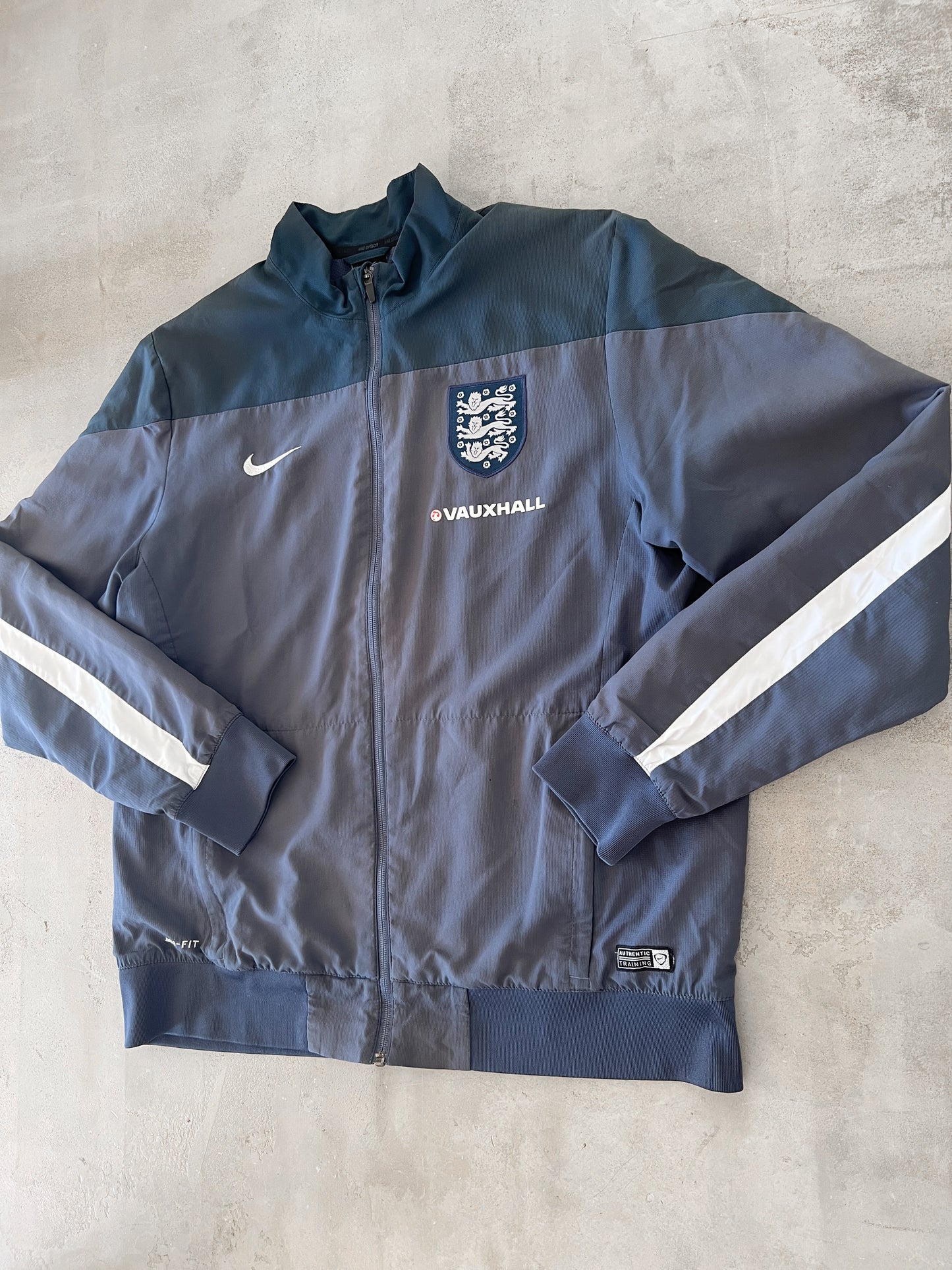 GREY ENGLAND NIKE TRACK JACKET - 2000S - L