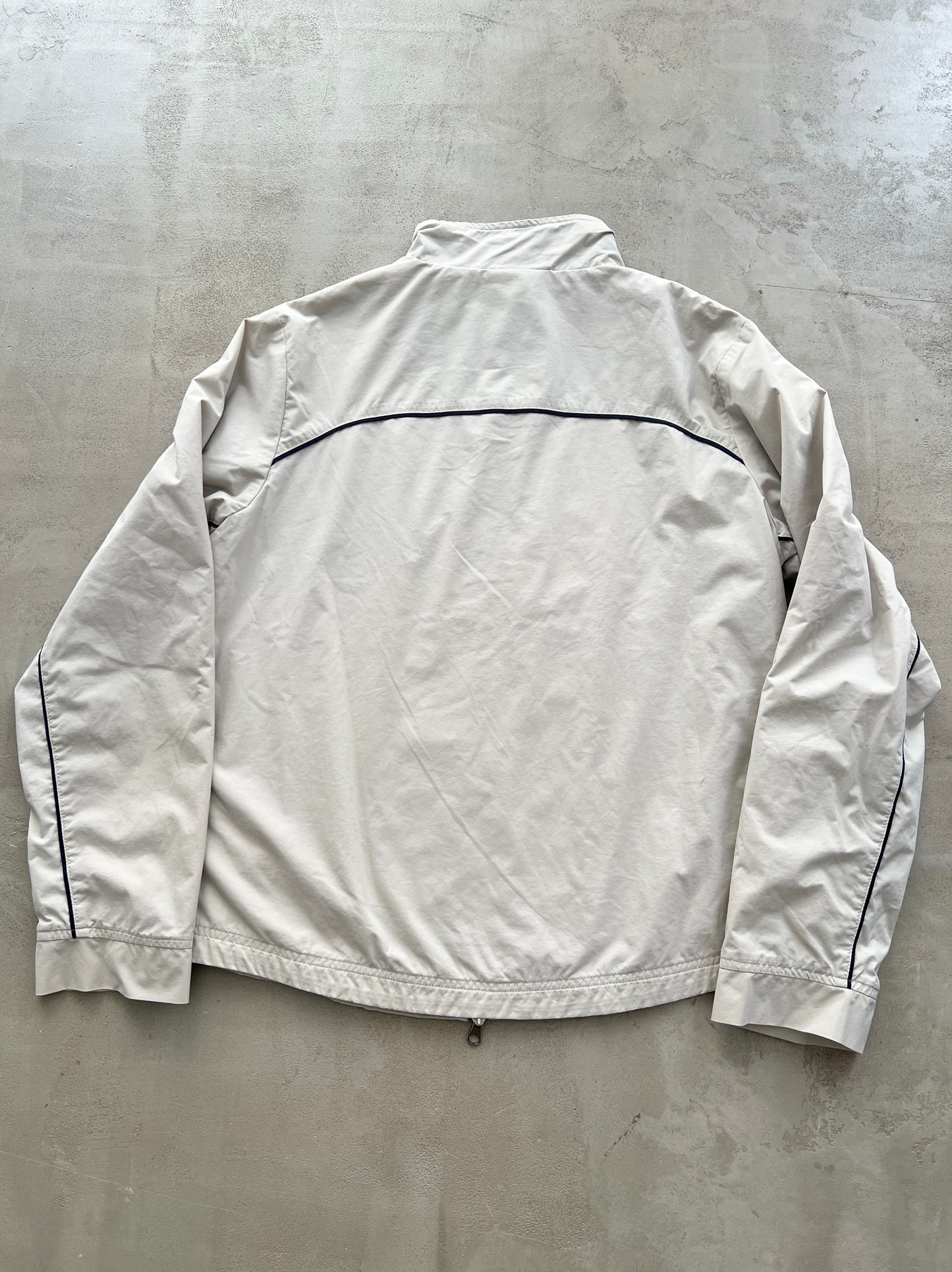 LIGHT BEIGE NIKE TRACK JACKET - 2000S - WMNS L/M