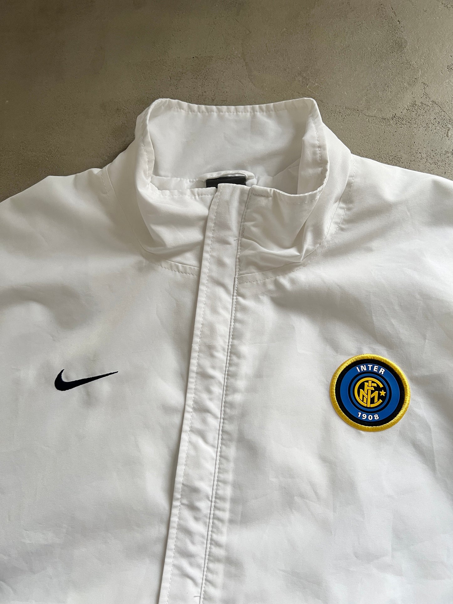 WHITE INTER MILAN NIKE TRACK JACKET - 2000S -XL