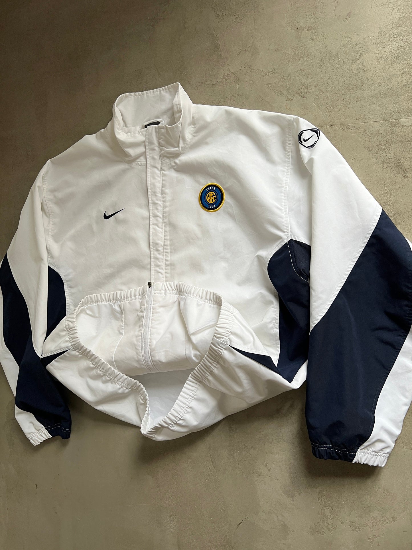 WHITE INTER MILAN NIKE TRACK JACKET - 2000S -XL