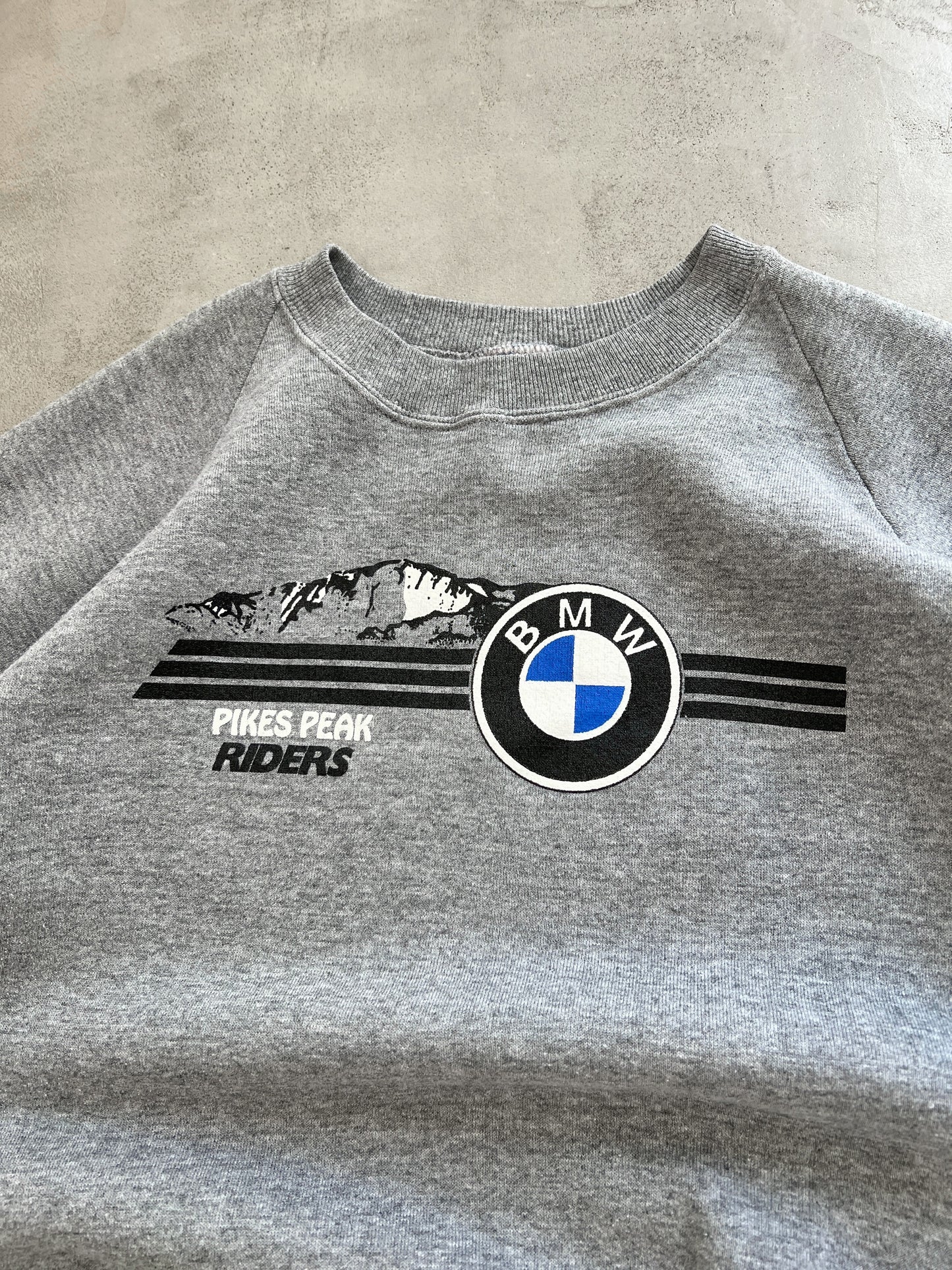 GREY BMW SWEATER - 1990S - M
