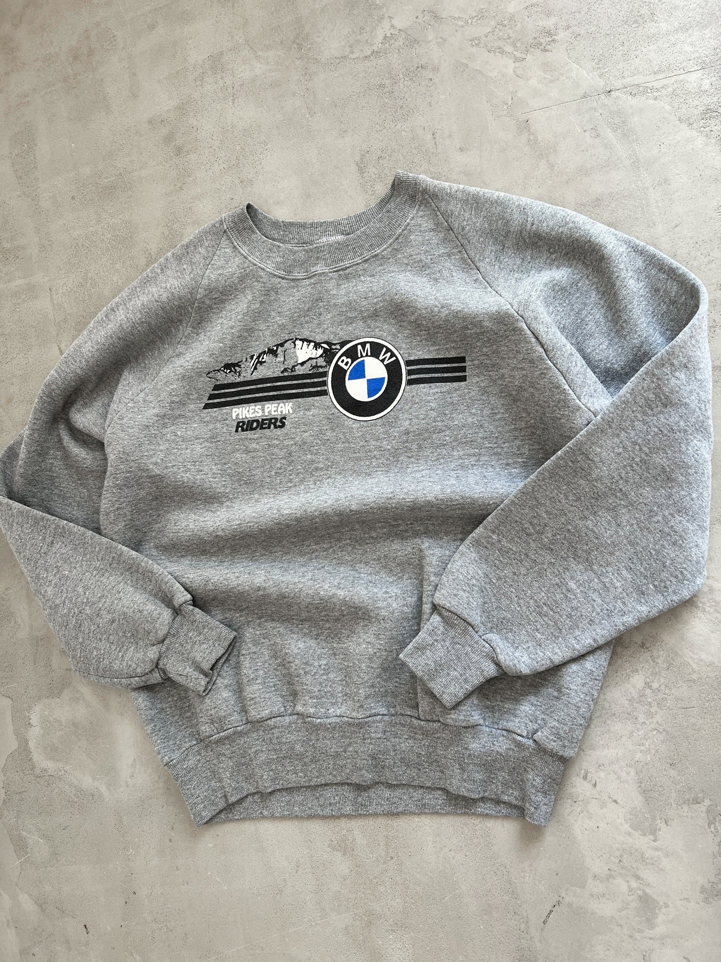 GREY BMW SWEATER - 1990S - M