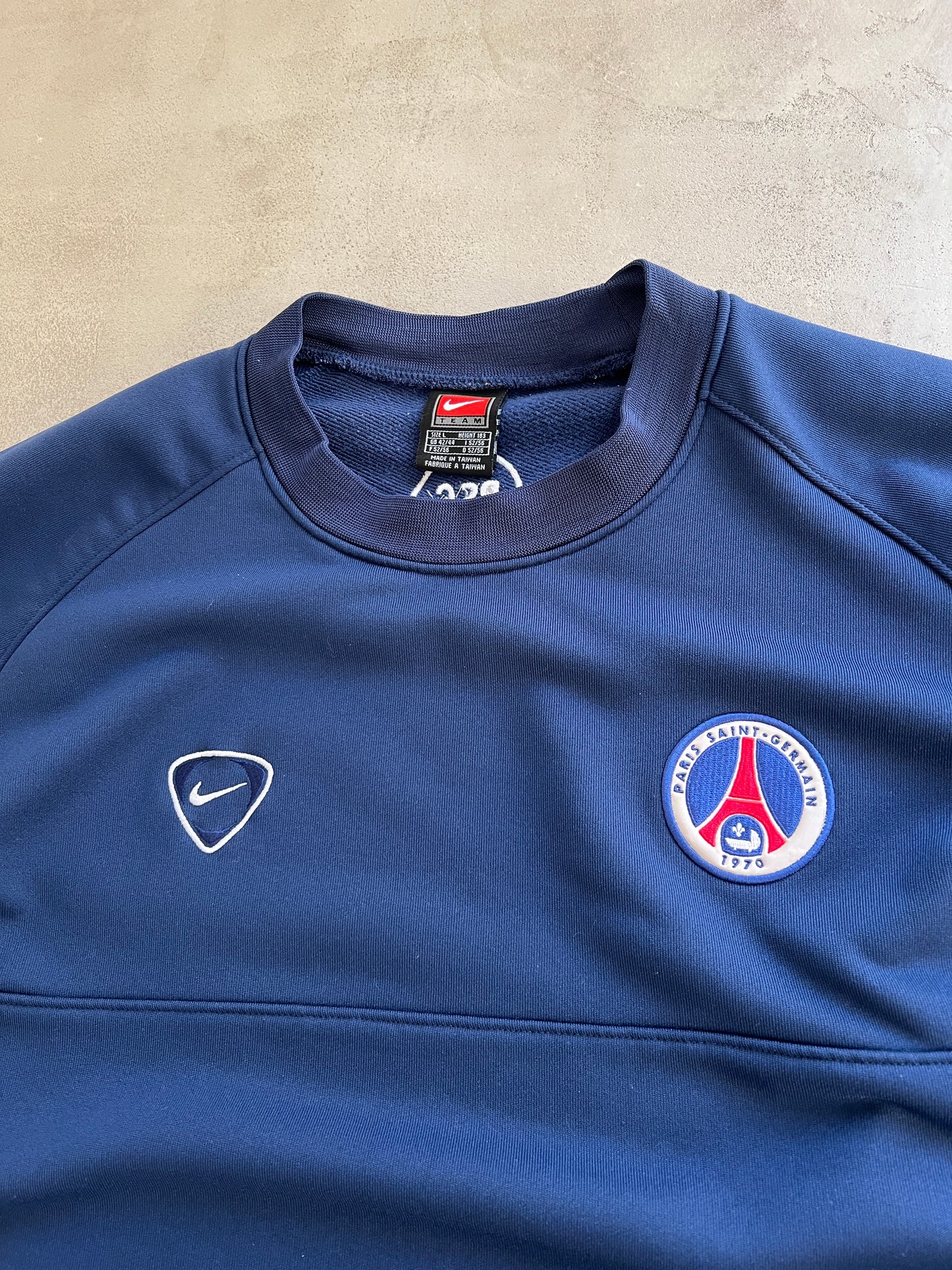 NAVY PSG NIKE SWEATER - 2000S - L