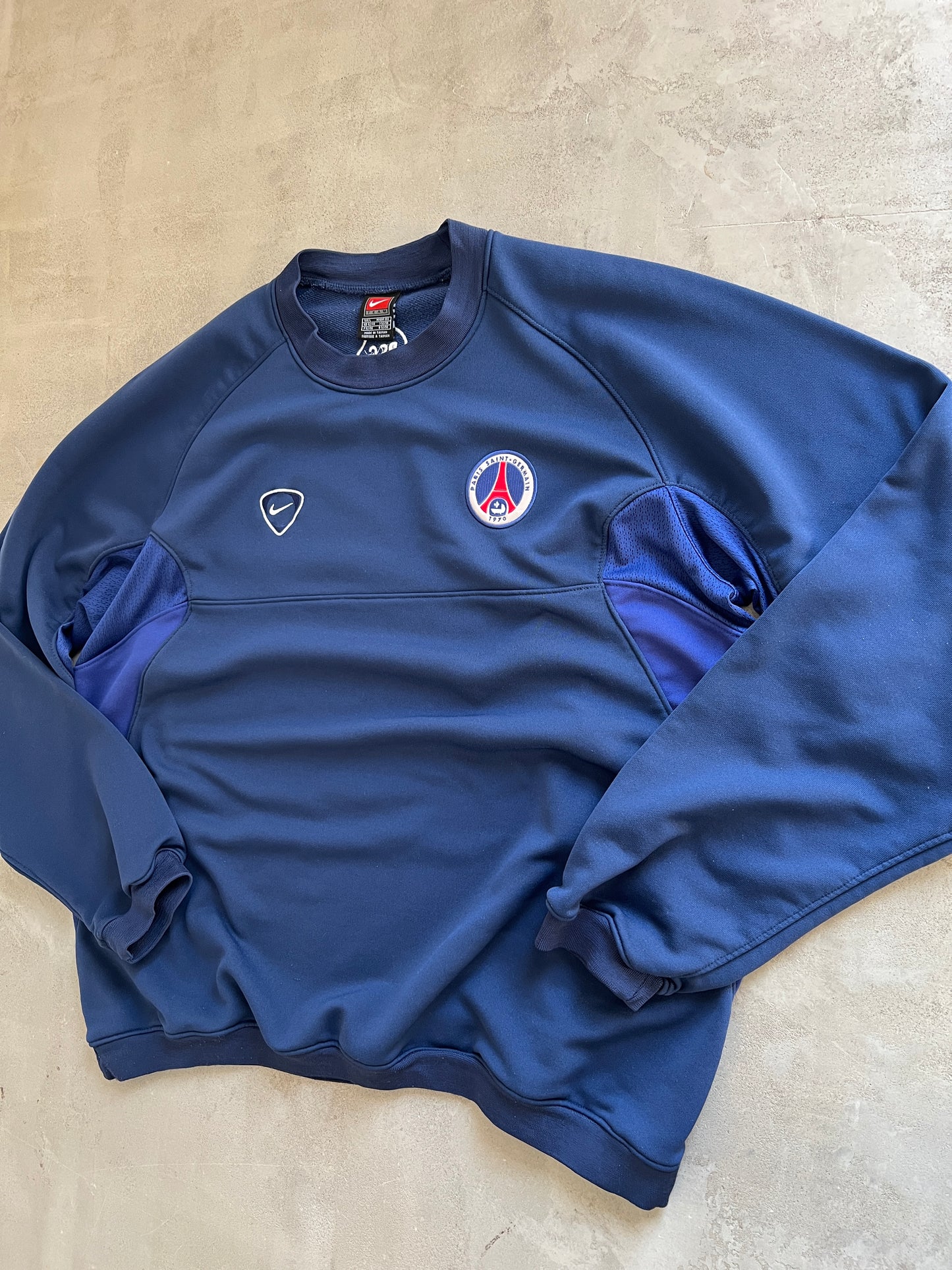 NAVY PSG NIKE SWEATER - 2000S - L