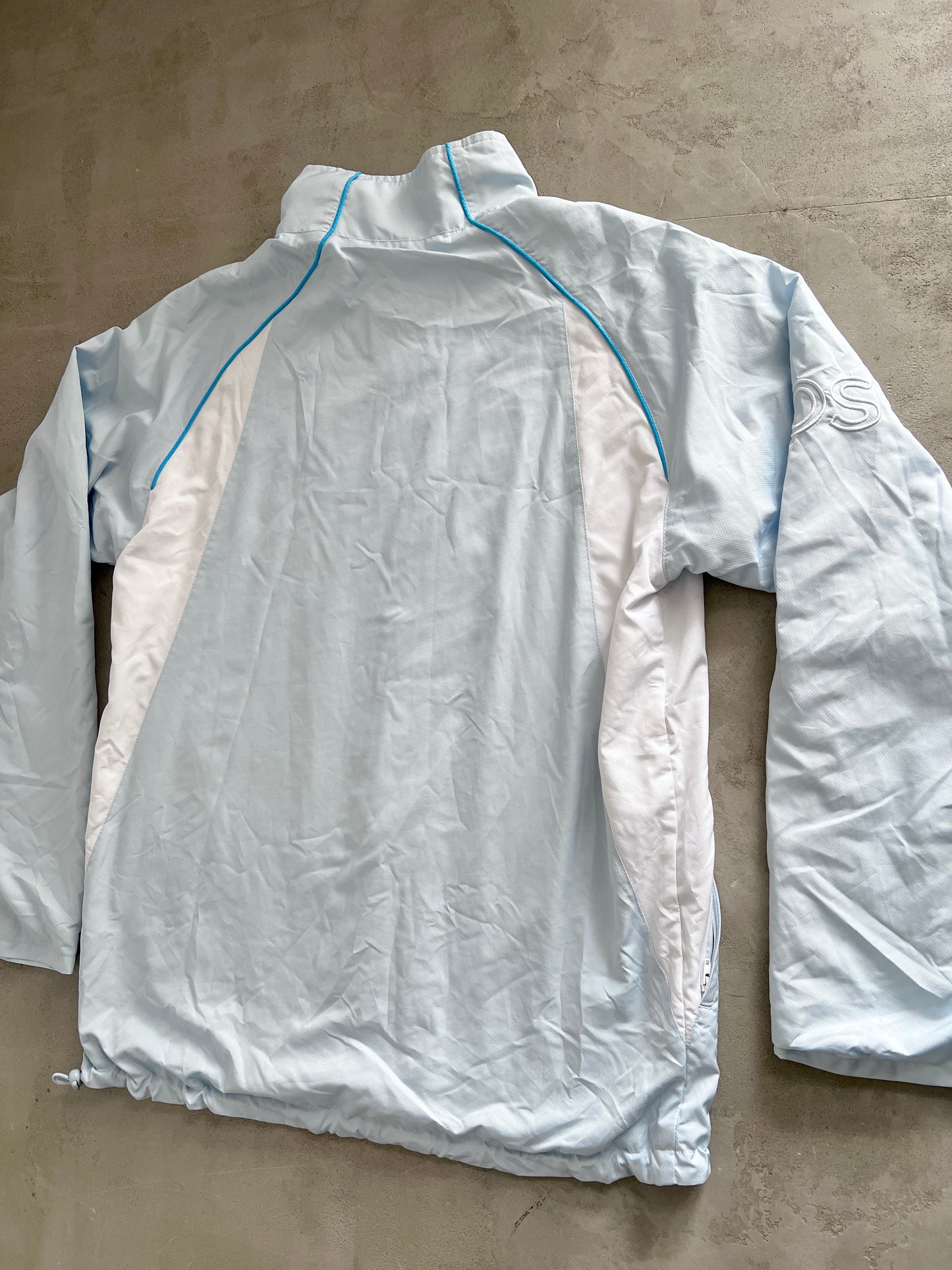 BABY BLUE LACOSTE TRACK JACKET - 2000S - L