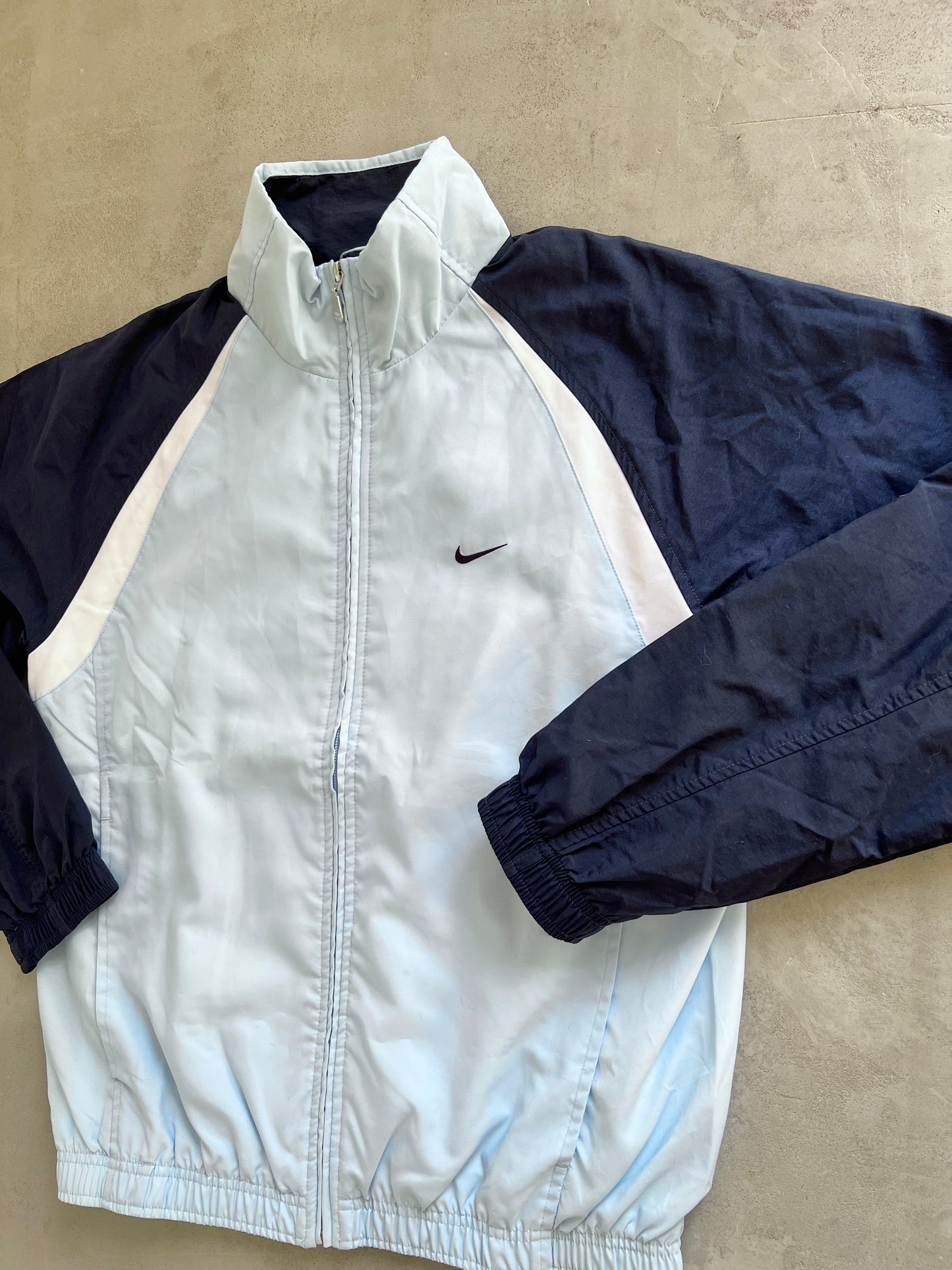 BABY BLUE NIKE TRACK JACKET - 2000S - S/M