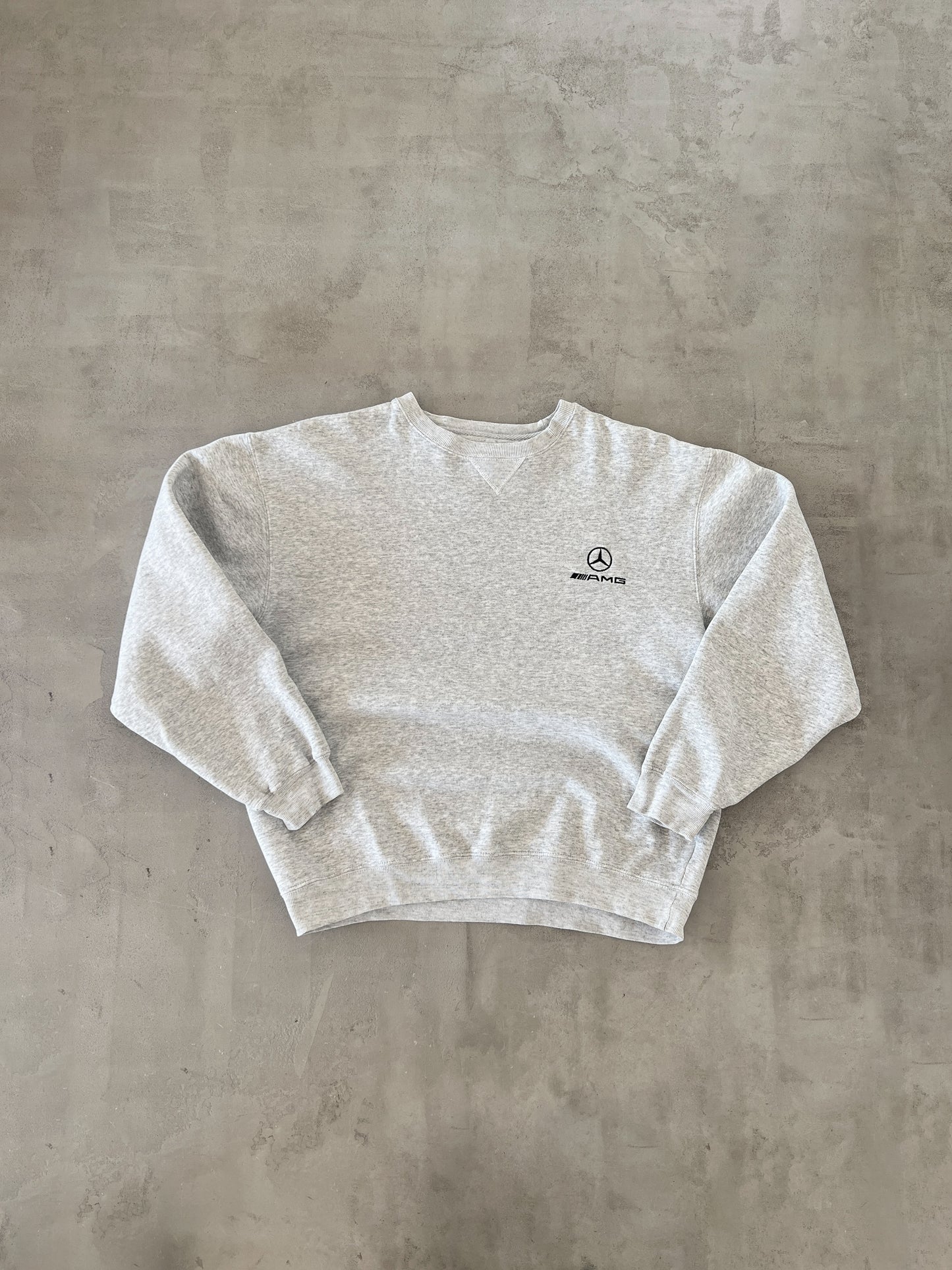 GREY MERCEDES AMG SWEATER - 1990S - S