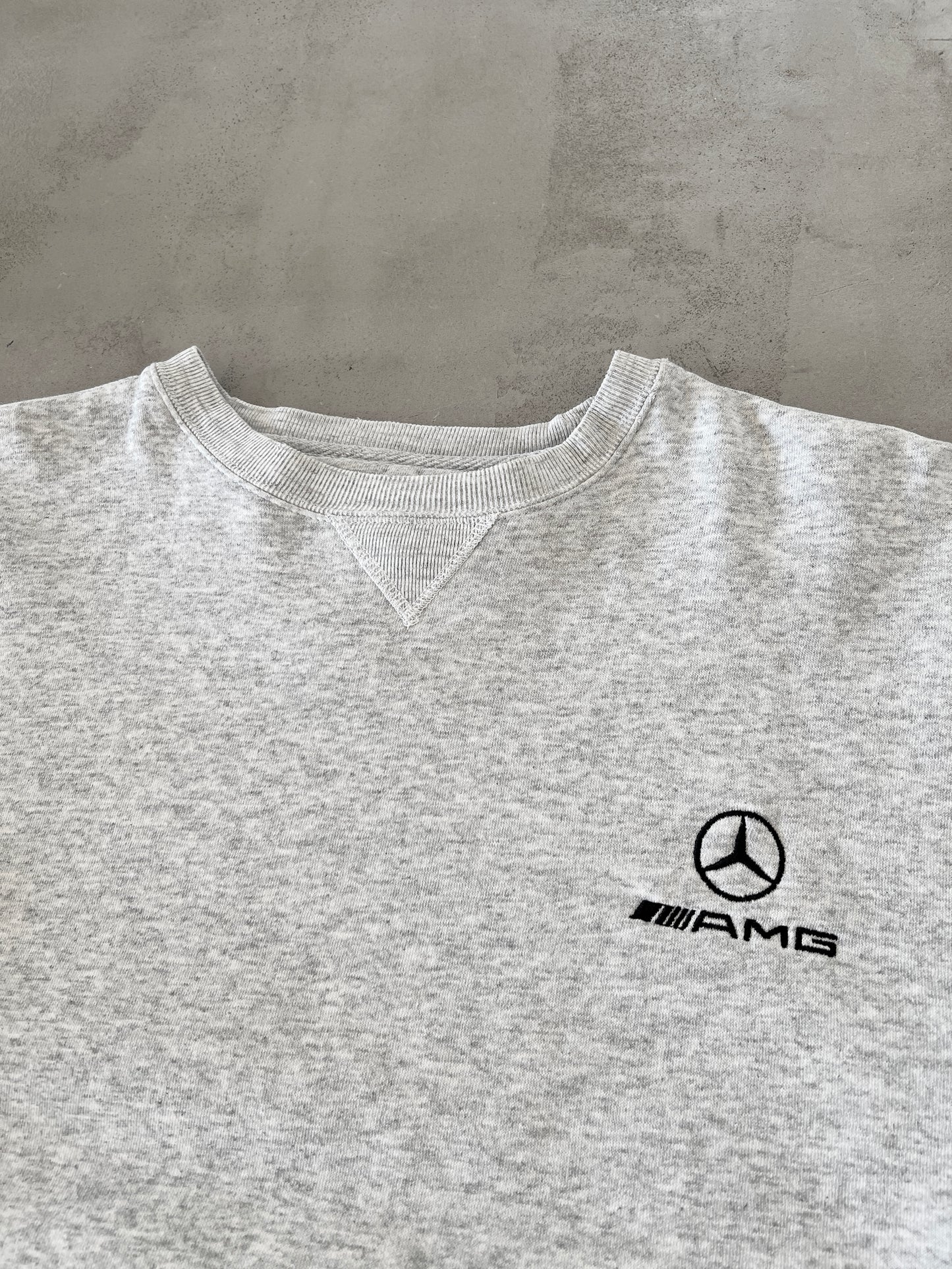 GREY MERCEDES AMG SWEATER - 1990S - S