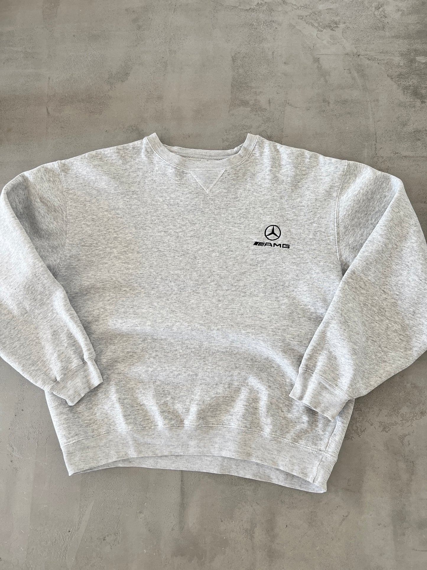 GREY MERCEDES AMG SWEATER - 1990S - S
