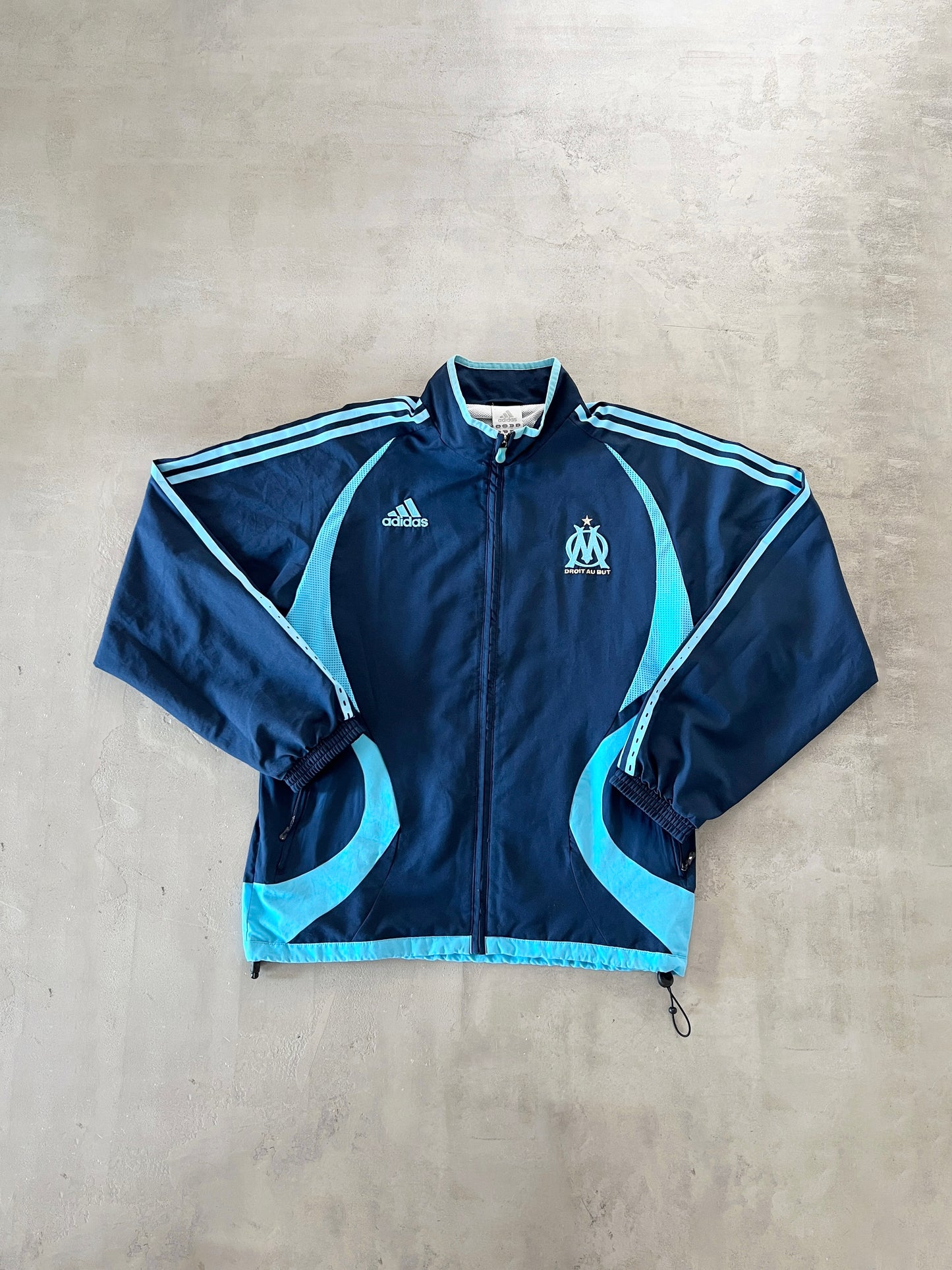 NAVY/BABY BLUE MARSEILLE TRACK JACKET - 2000S - L