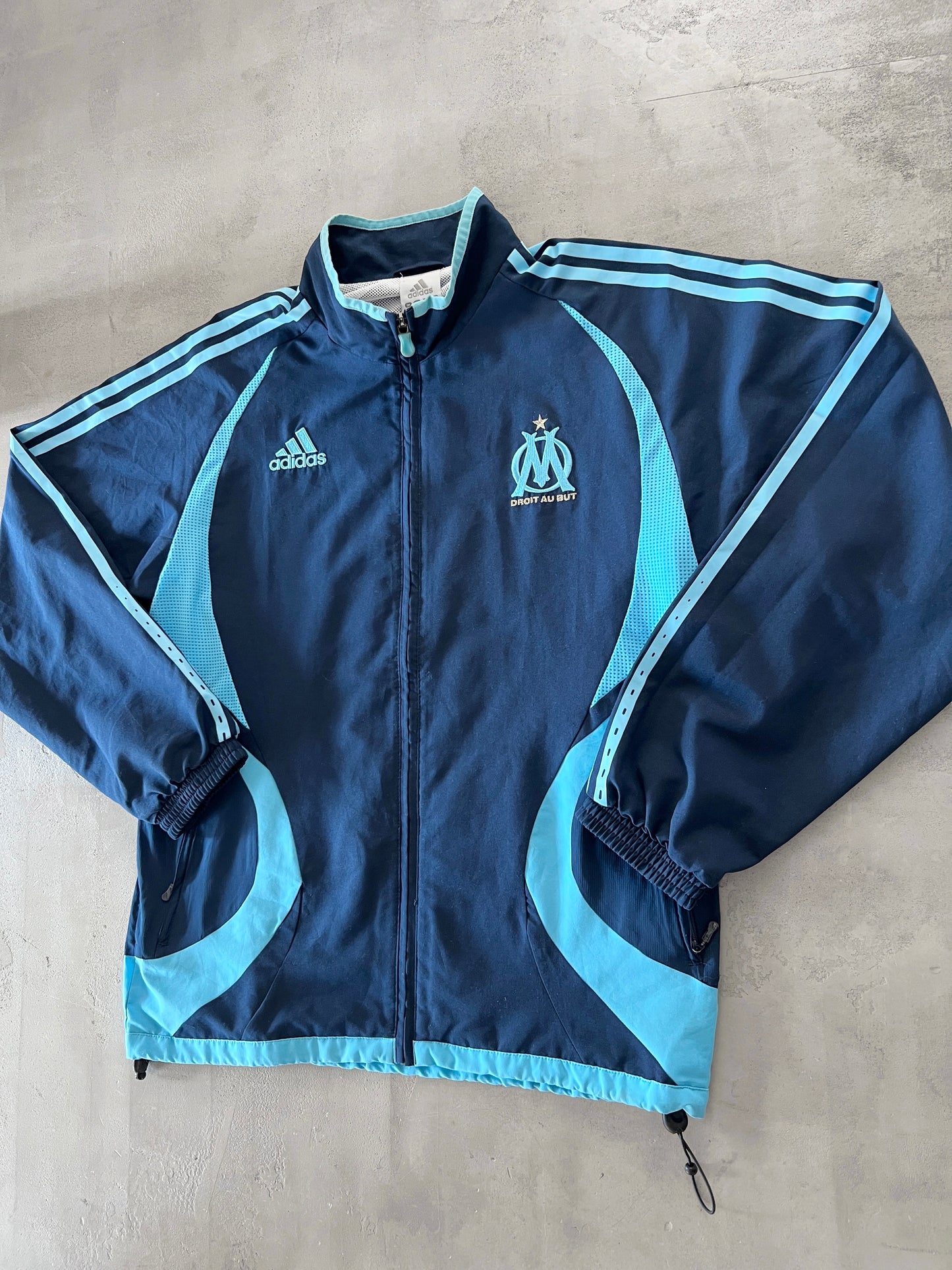 NAVY/BABY BLUE MARSEILLE TRACK JACKET - 2000S - L
