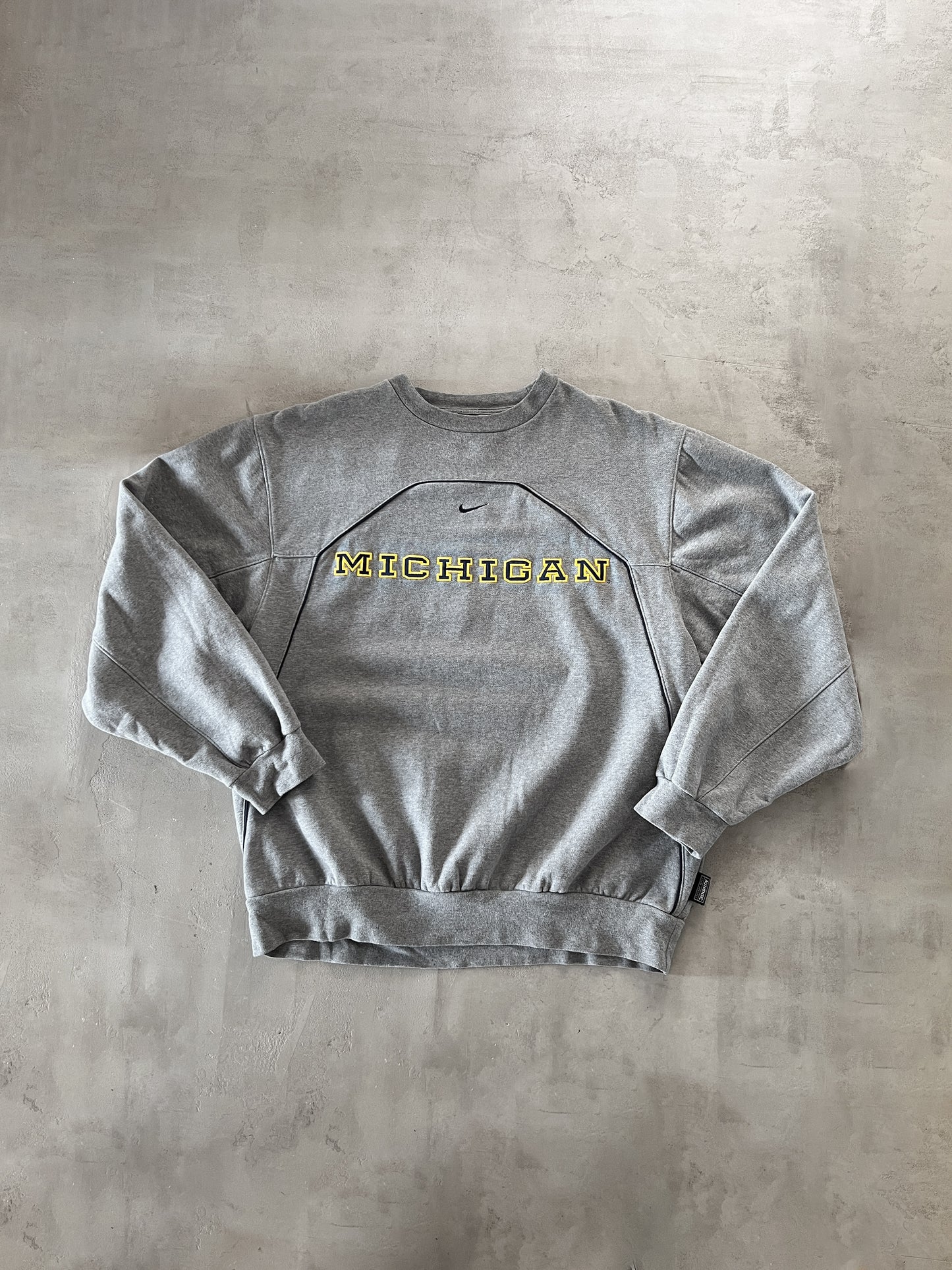 GREY MICHIGAN STATE NIKE SWEATER - 1990S - XL/L