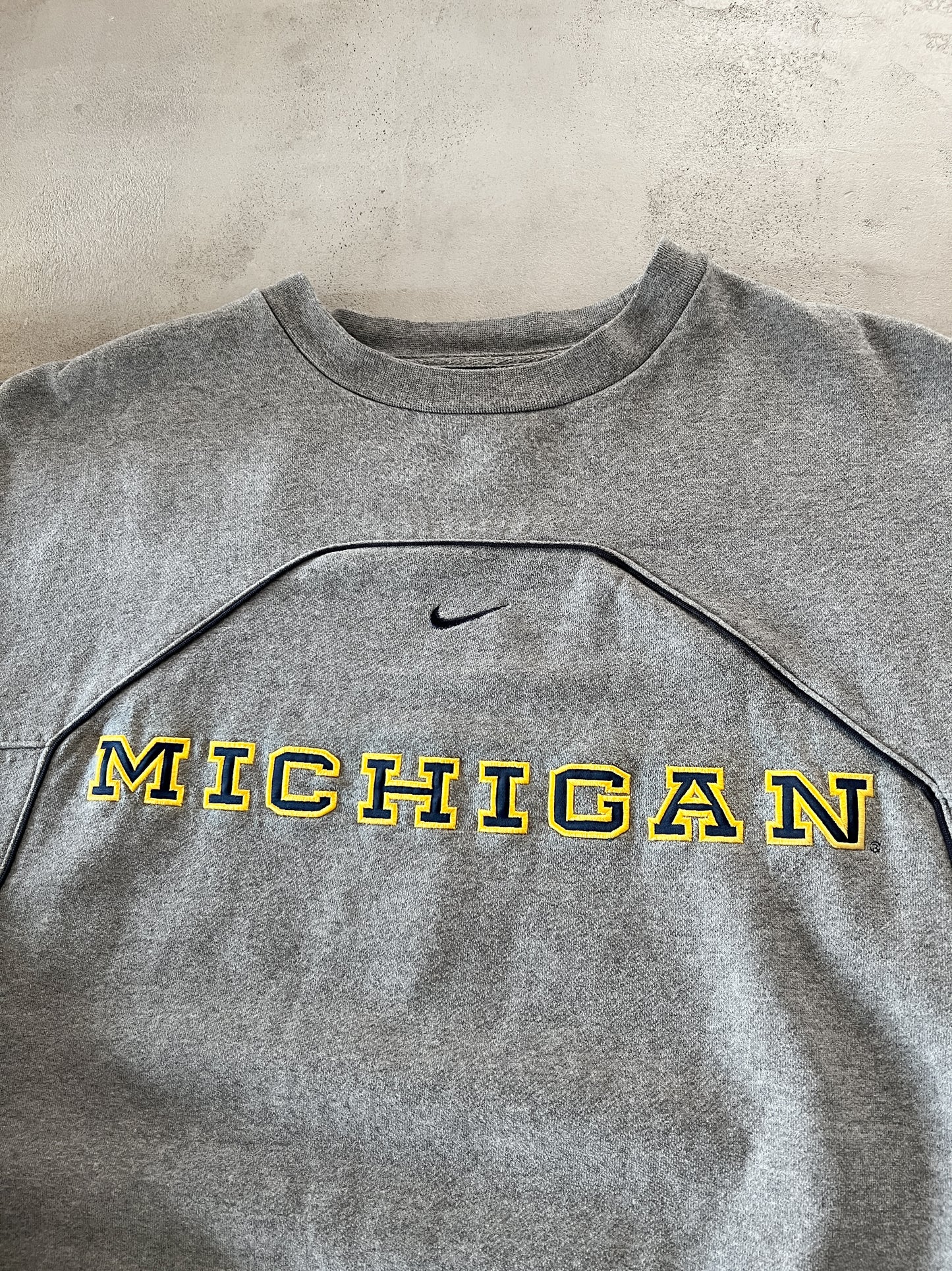 GREY MICHIGAN STATE NIKE SWEATER - 1990S - XL/L