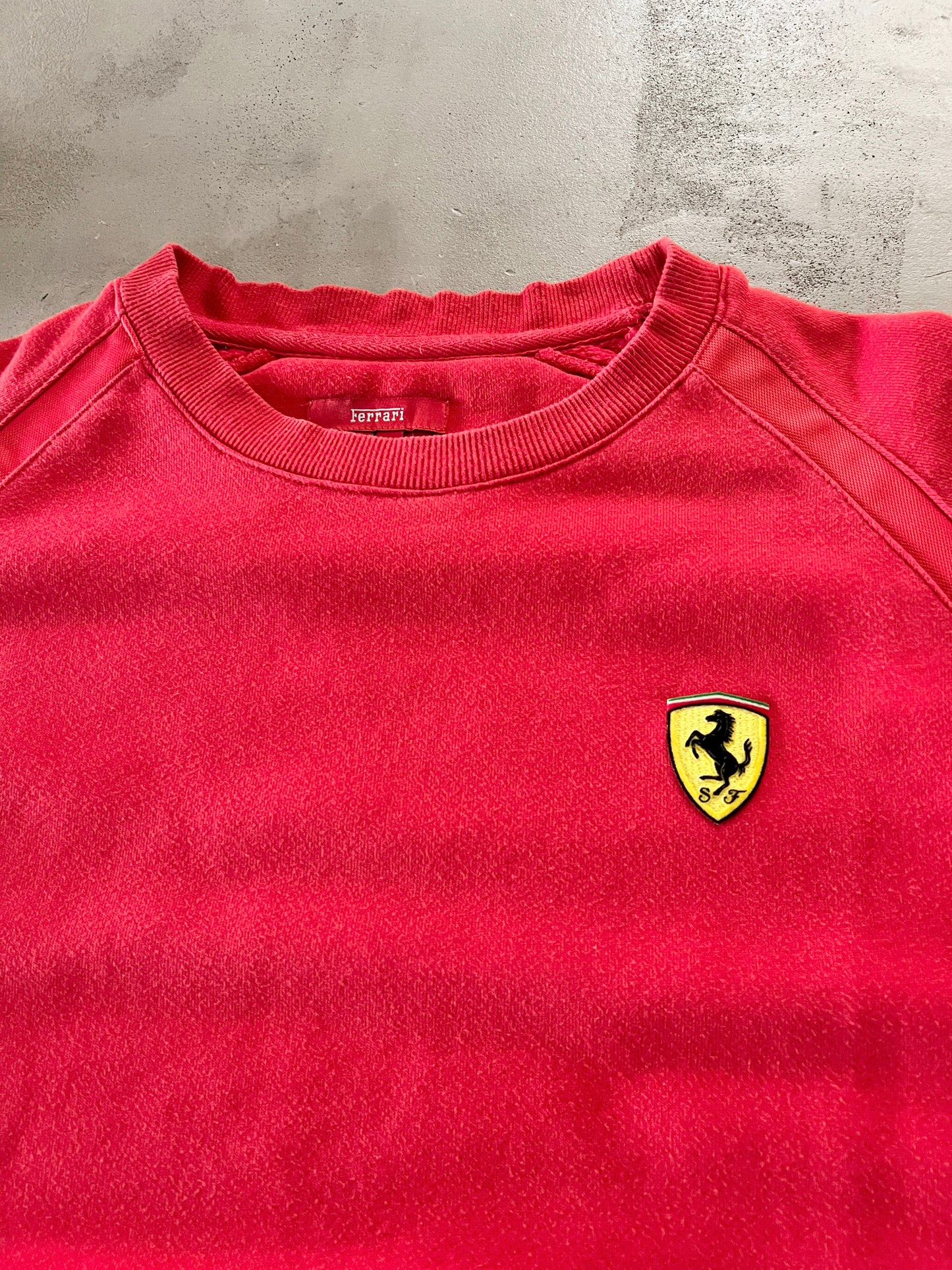 RED FERRARI SCUDERIA SWEATER - 2000S - M