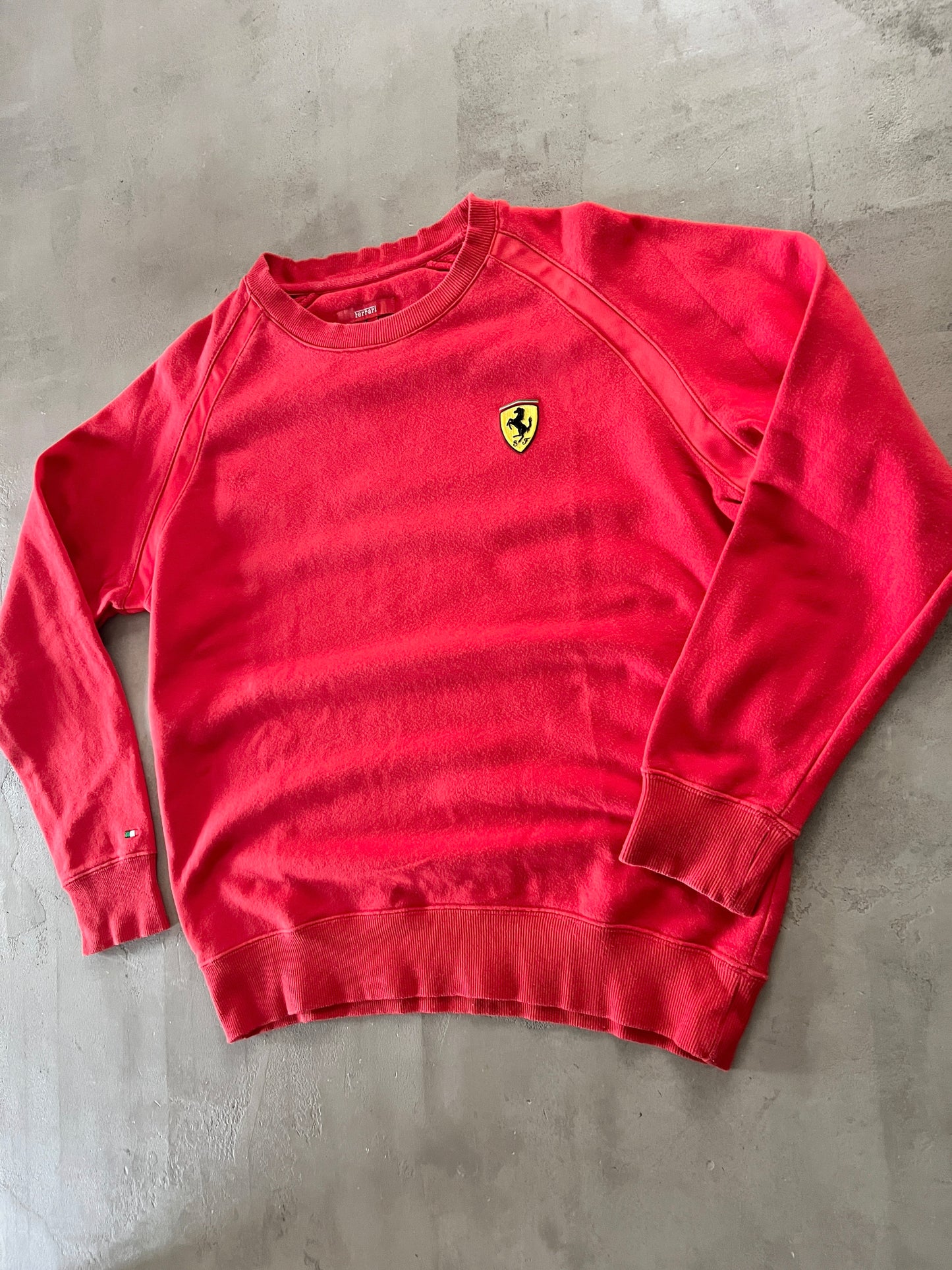 RED FERRARI SCUDERIA SWEATER - 2000S - M