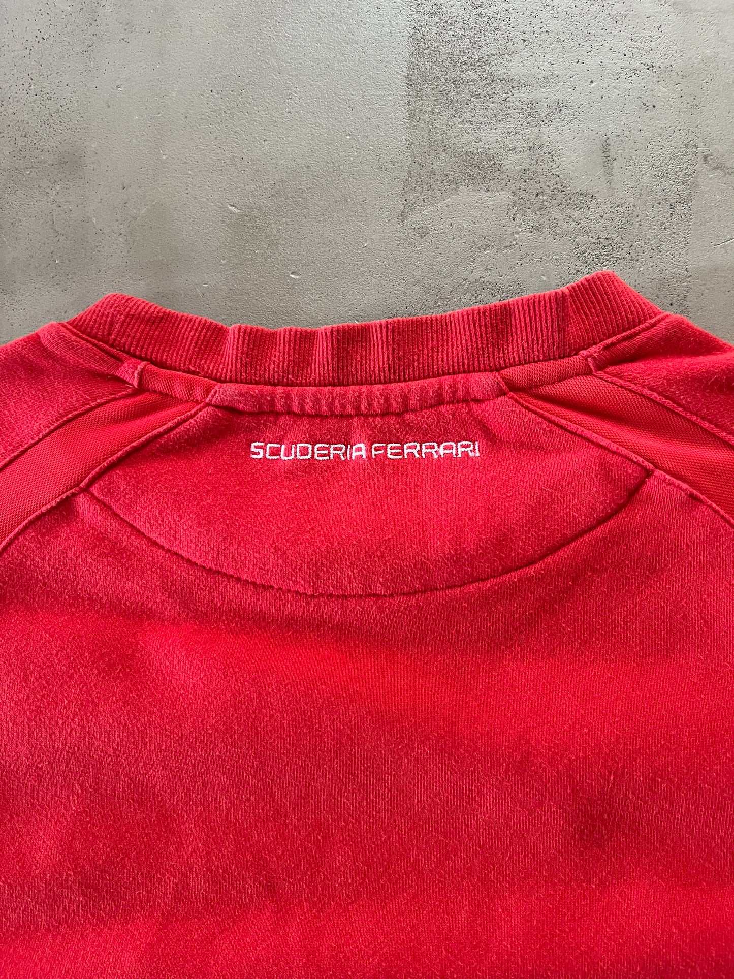 RED FERRARI SCUDERIA SWEATER - 2000S - M