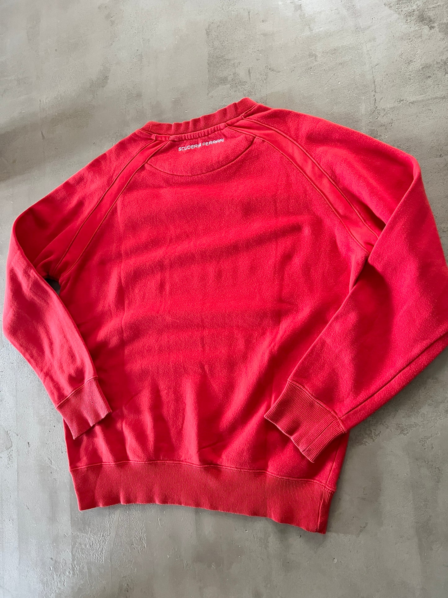 RED FERRARI SCUDERIA SWEATER - 2000S - M