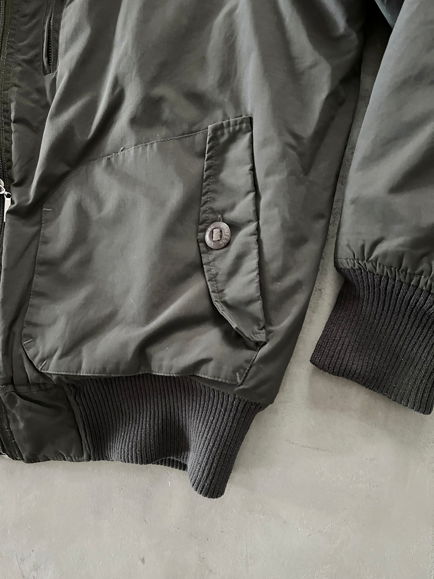 DARK OLIVE NIKE ACG FUR JACKET - 2000S - L/XL