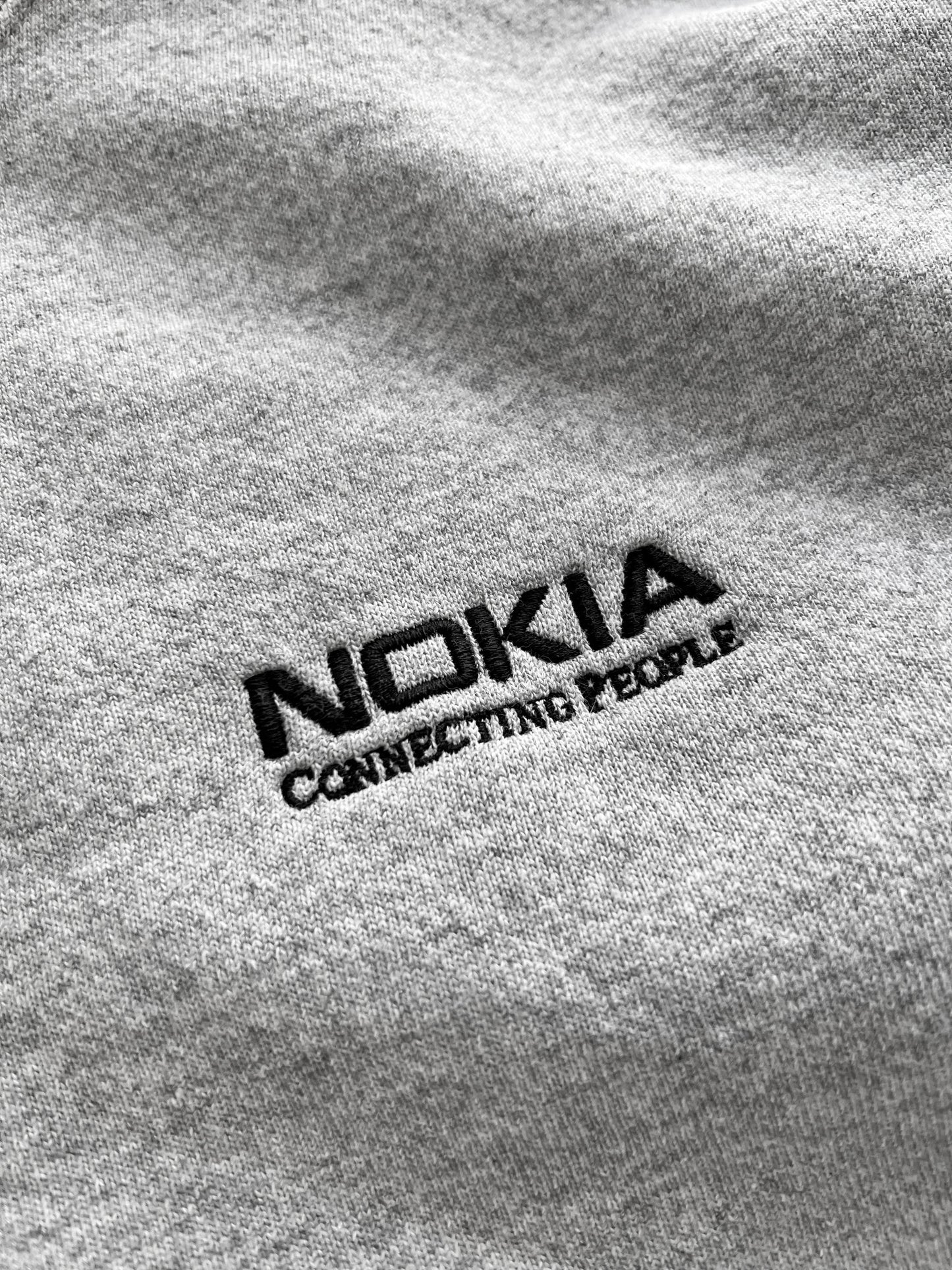 GREY NOKIA PROMO SWEATER - 1990S - M
