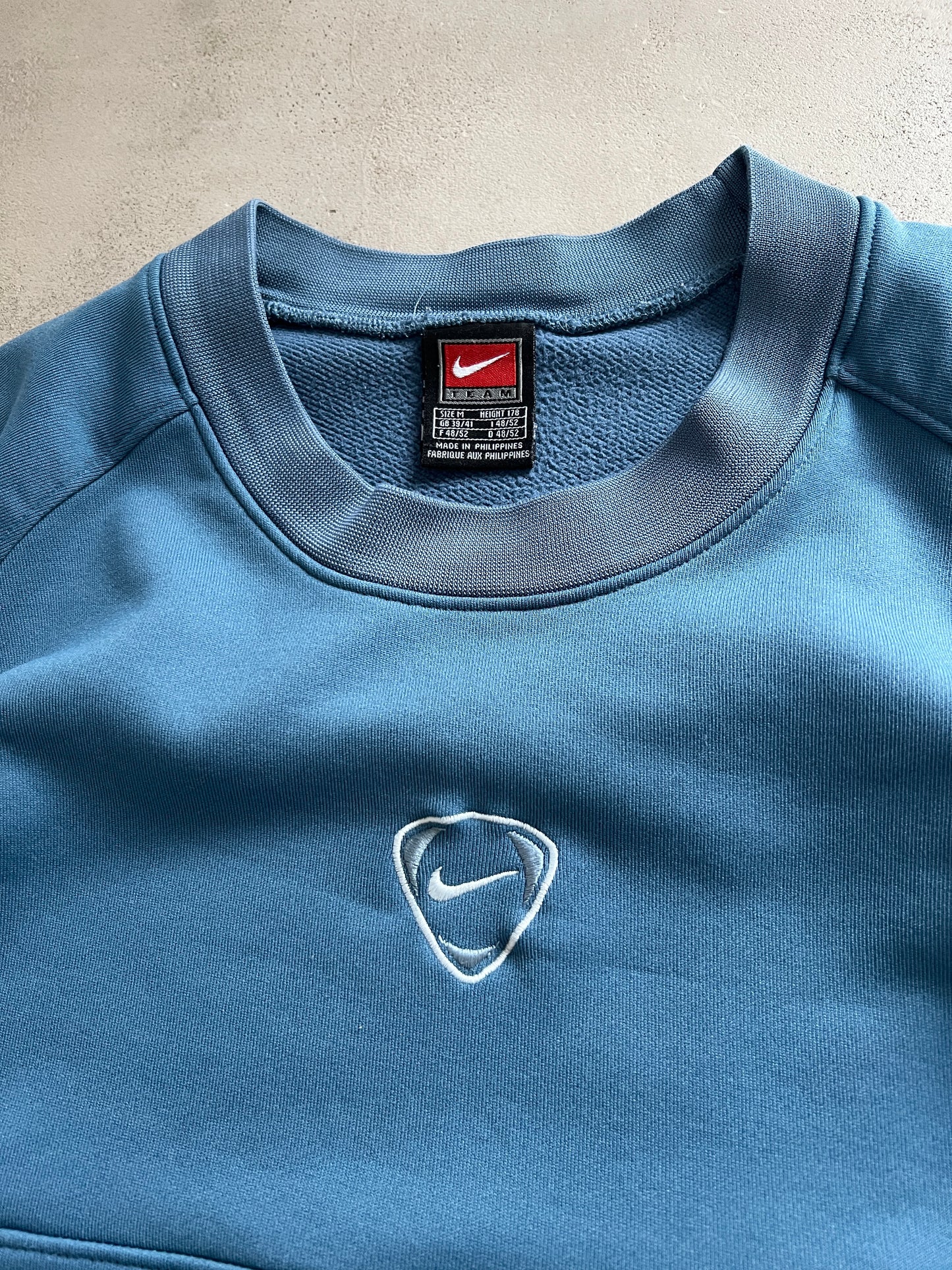 SLATE BLUE NIKE SWEATER - 2000S - L
