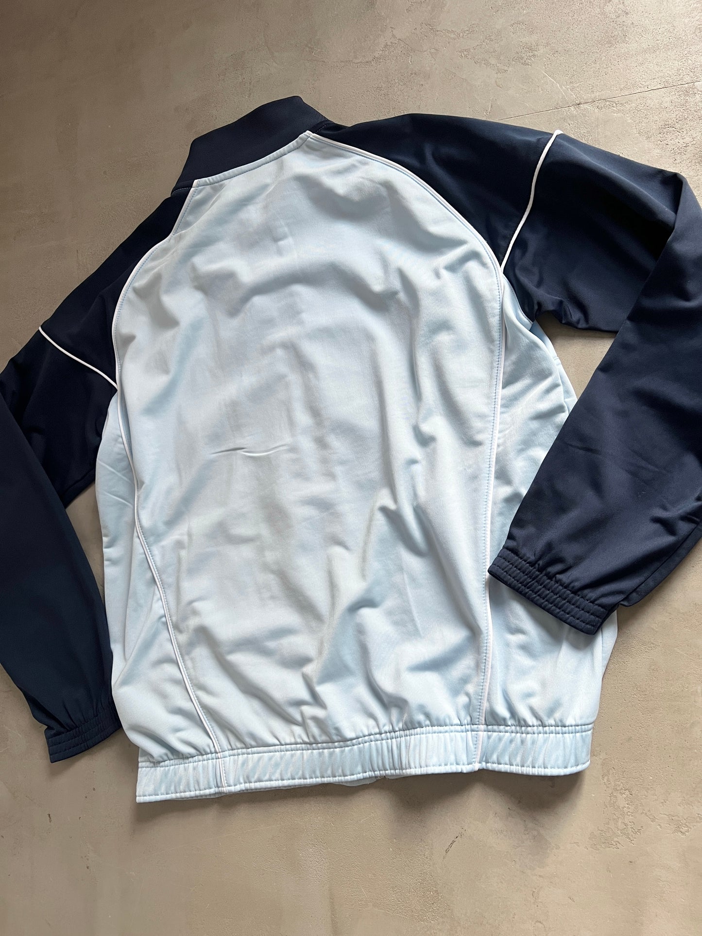 BABY BLUE NIKE TRACK JACKET - 2000S - L