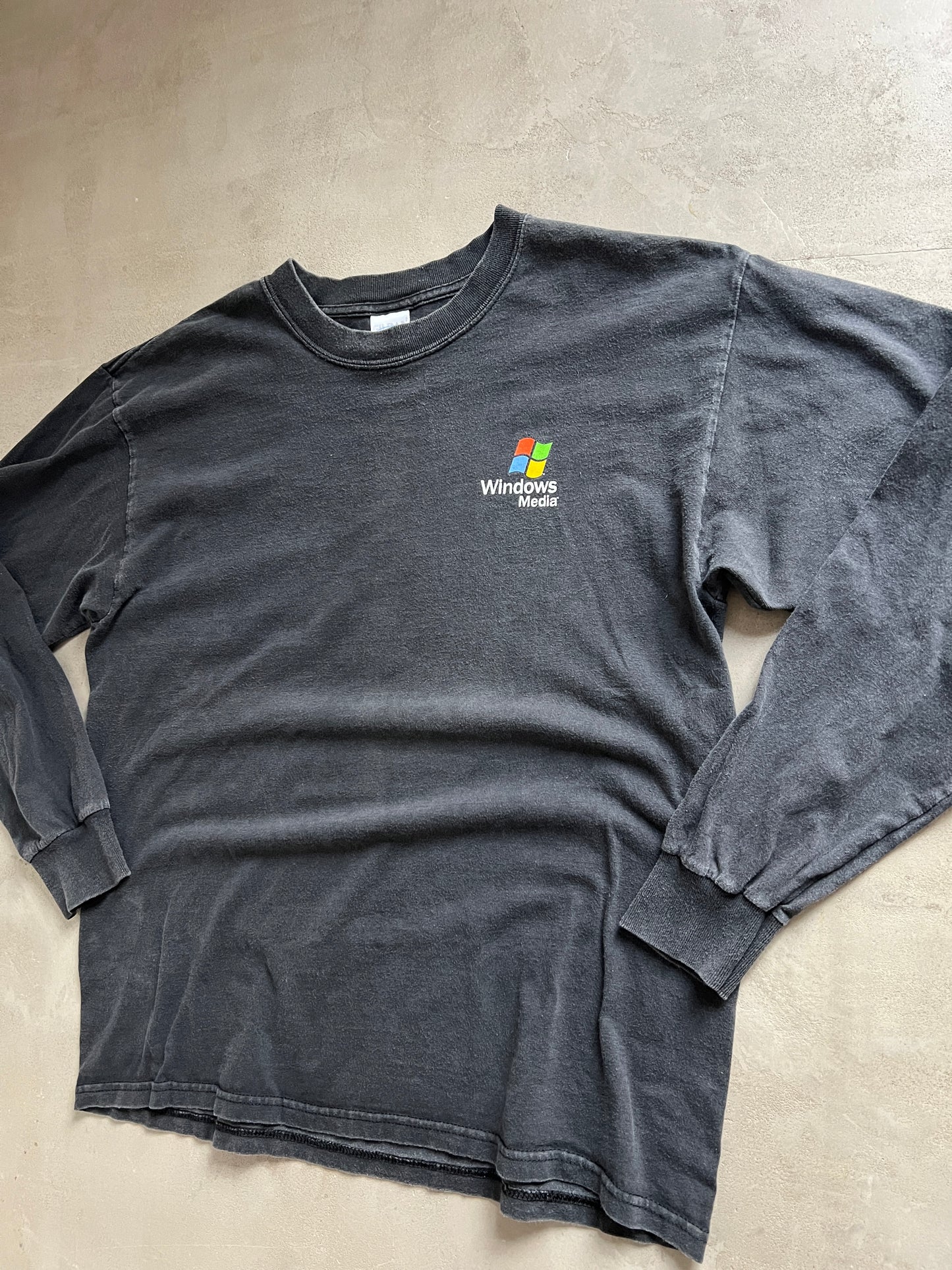 BLACK WINDOWS PROMO LONGSLEEVE - 1990S - L