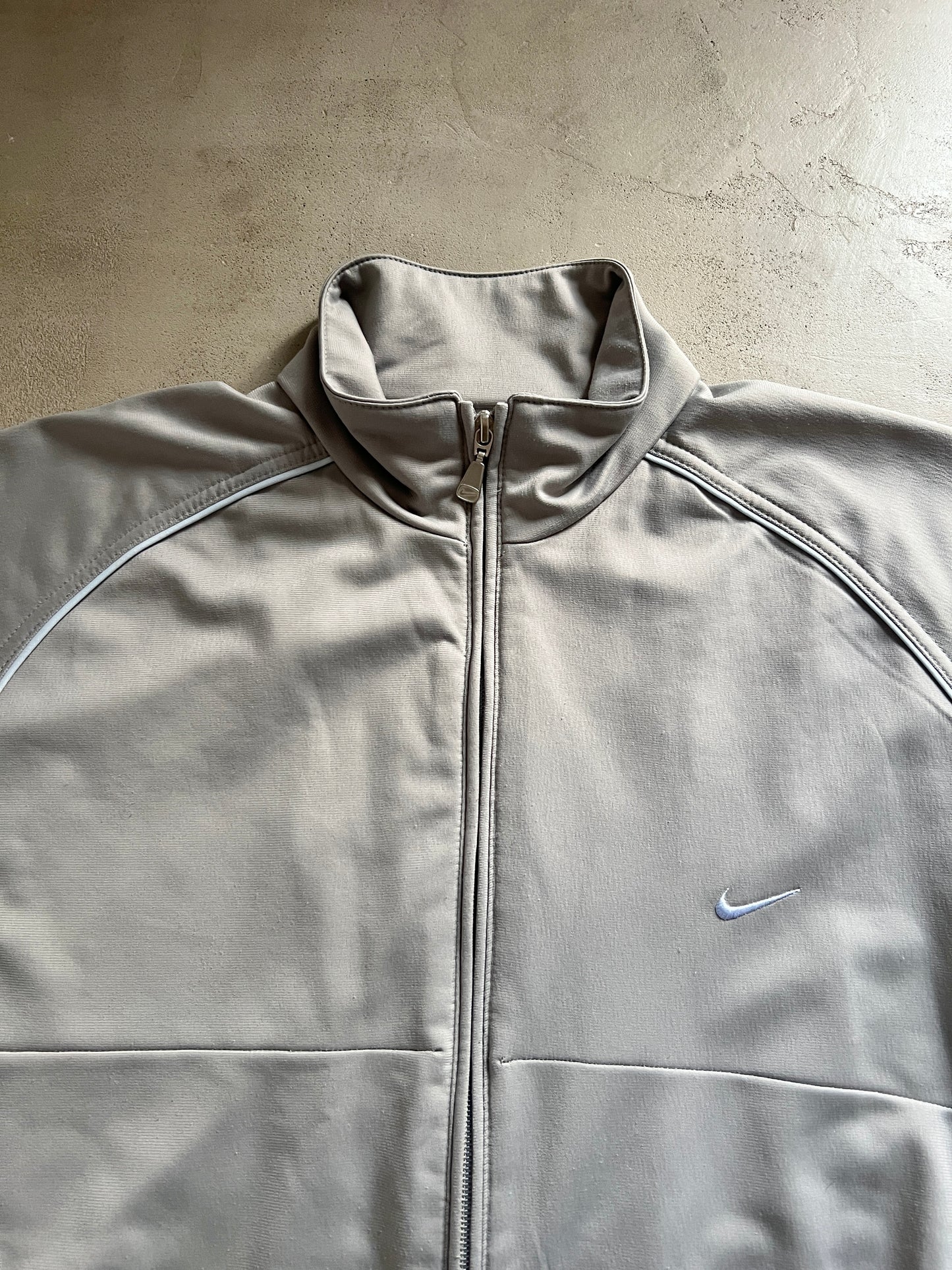 GREY/BABY BLUE NIKE TRACK JACKET - 2000S - L
