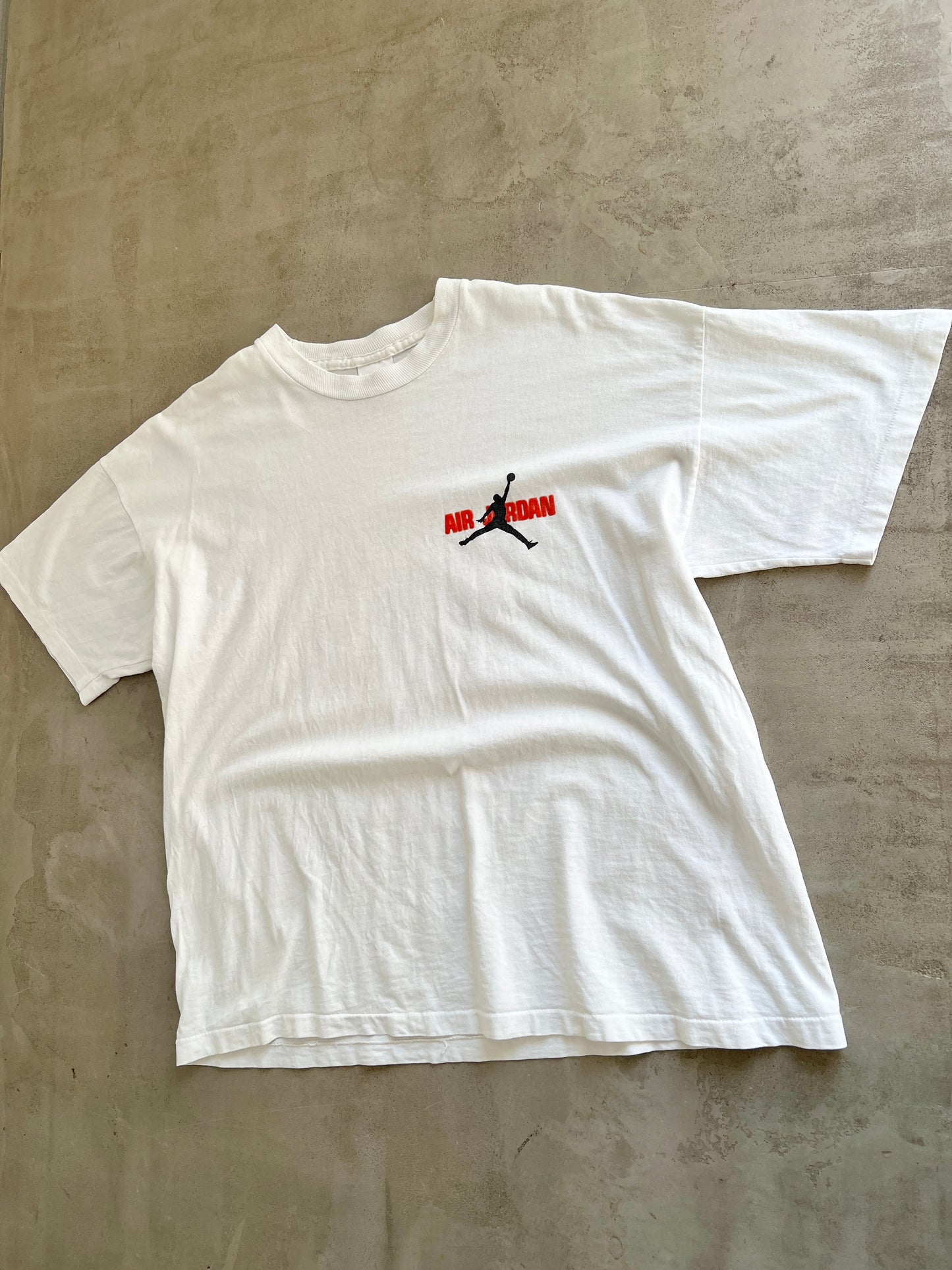 WHITE MJ X NIKE AIR JORDAN TEE - 1990S - L