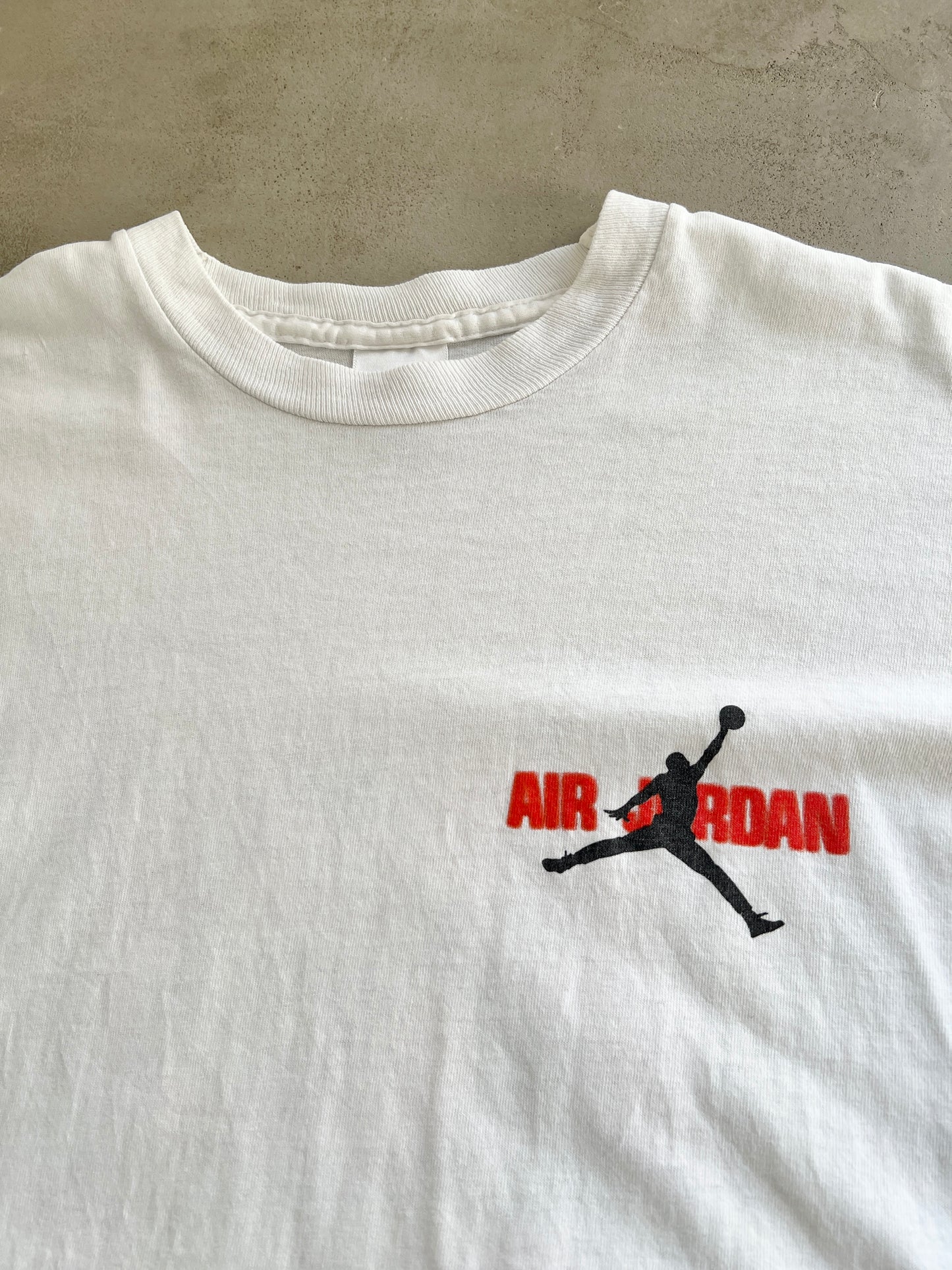 WHITE MJ X NIKE AIR JORDAN TEE - 1990S - L