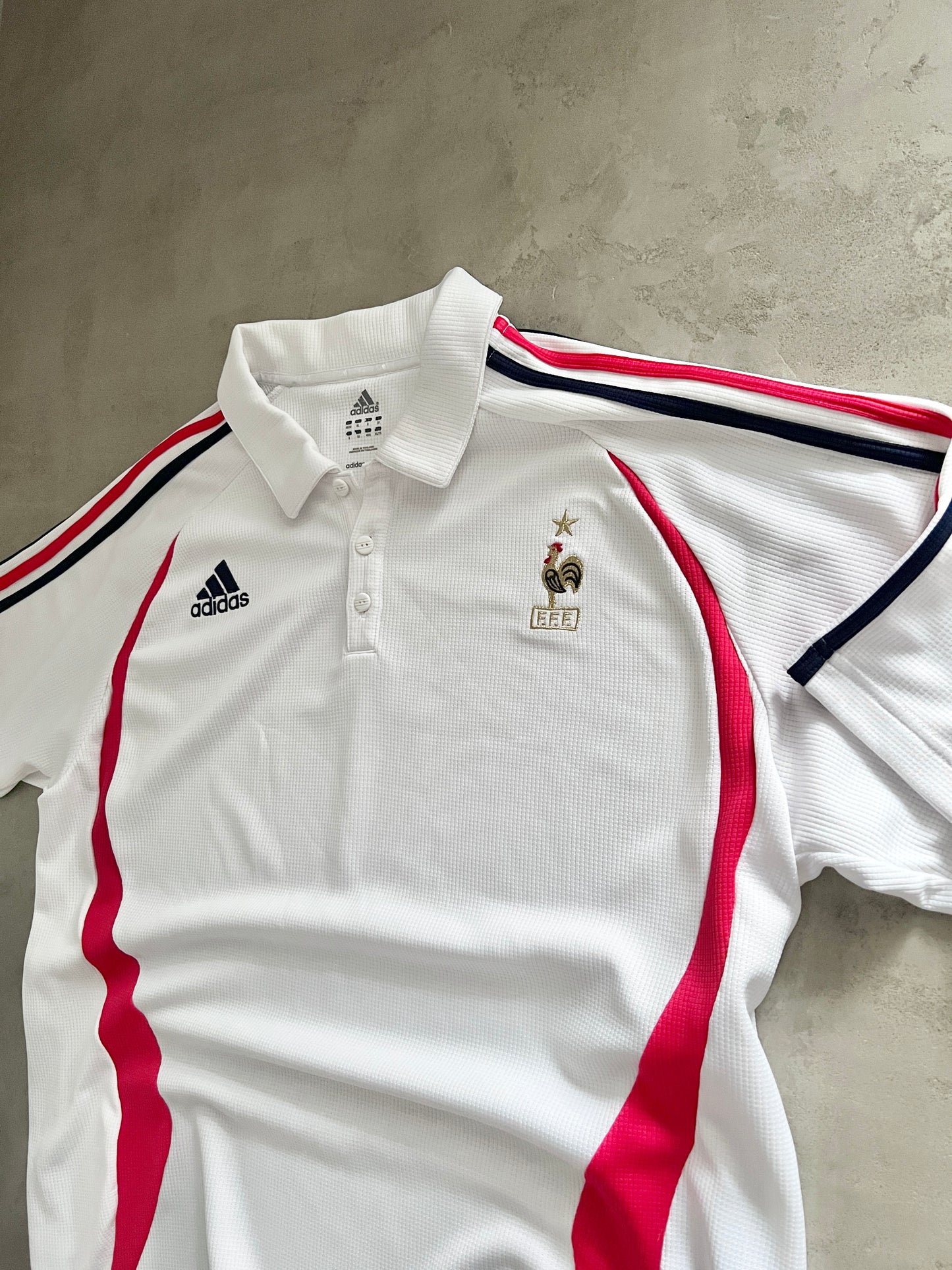 WHITE FRANCE POLO - 2000S - XL