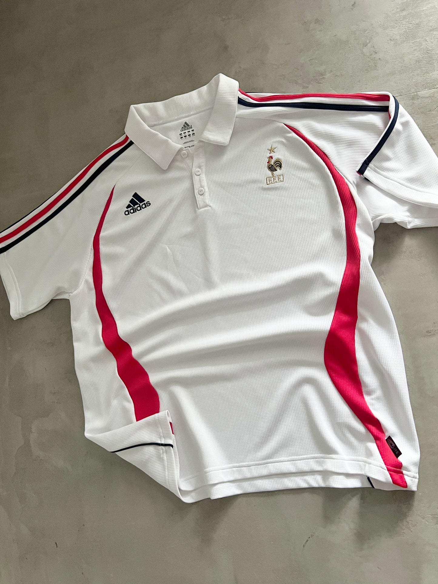 WHITE FRANCE POLO - 2000S - XL