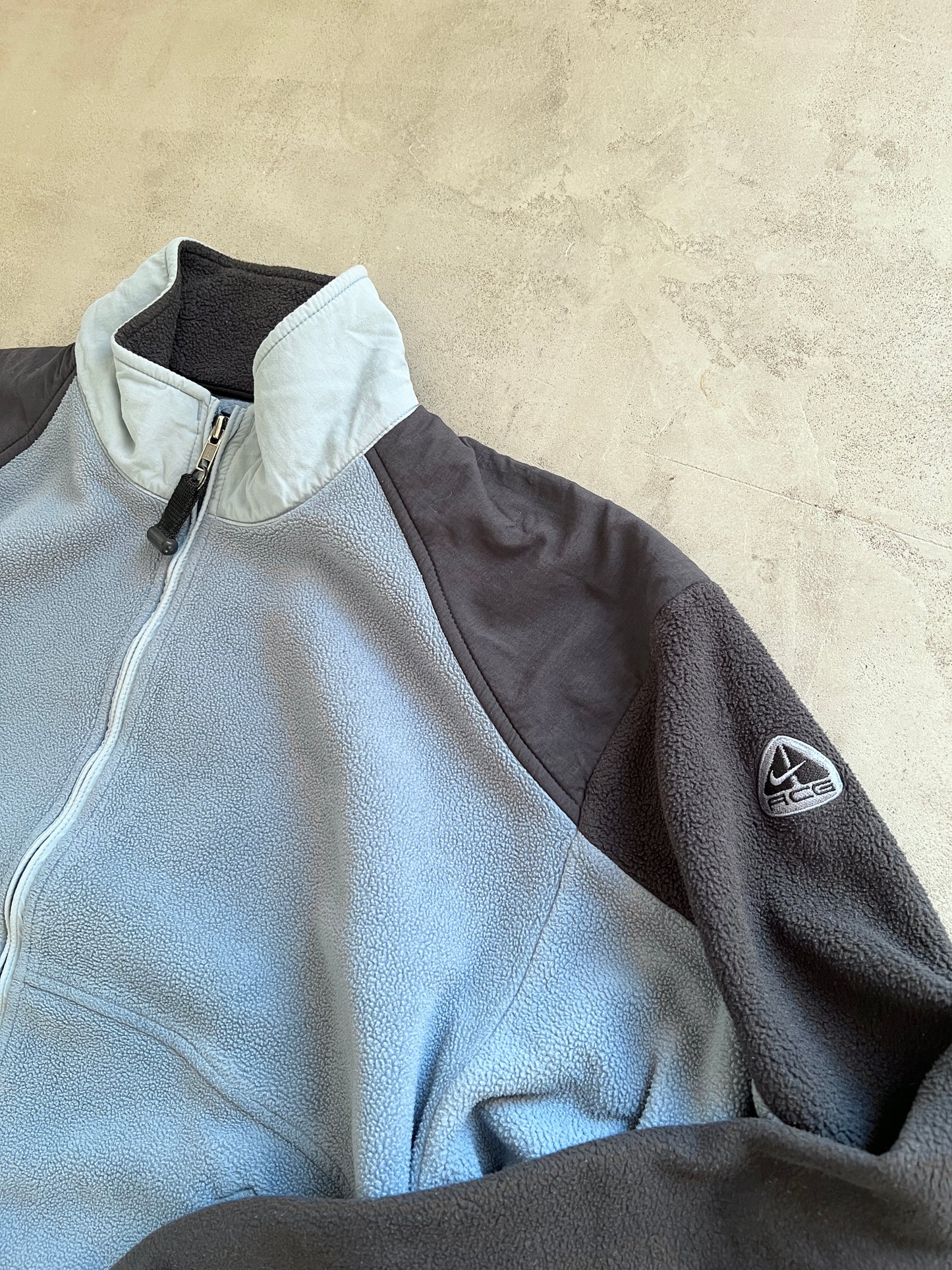 SLATE BLUE/GREY NIKE ACG FLEECE - 2000S - L/XL