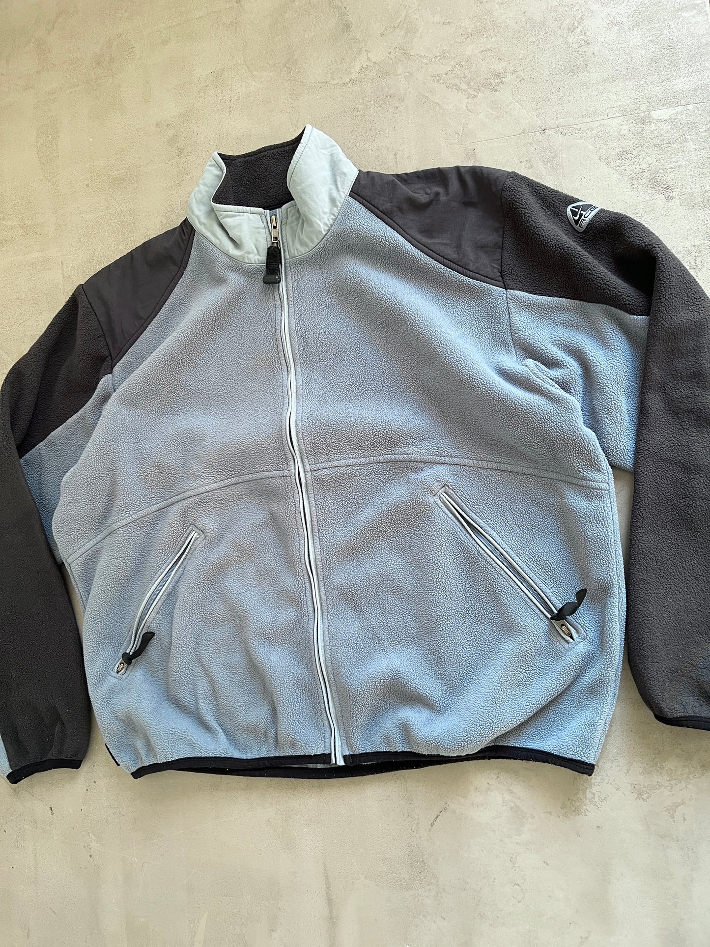 SLATE BLUE/GREY NIKE ACG FLEECE - 2000S - L/XL