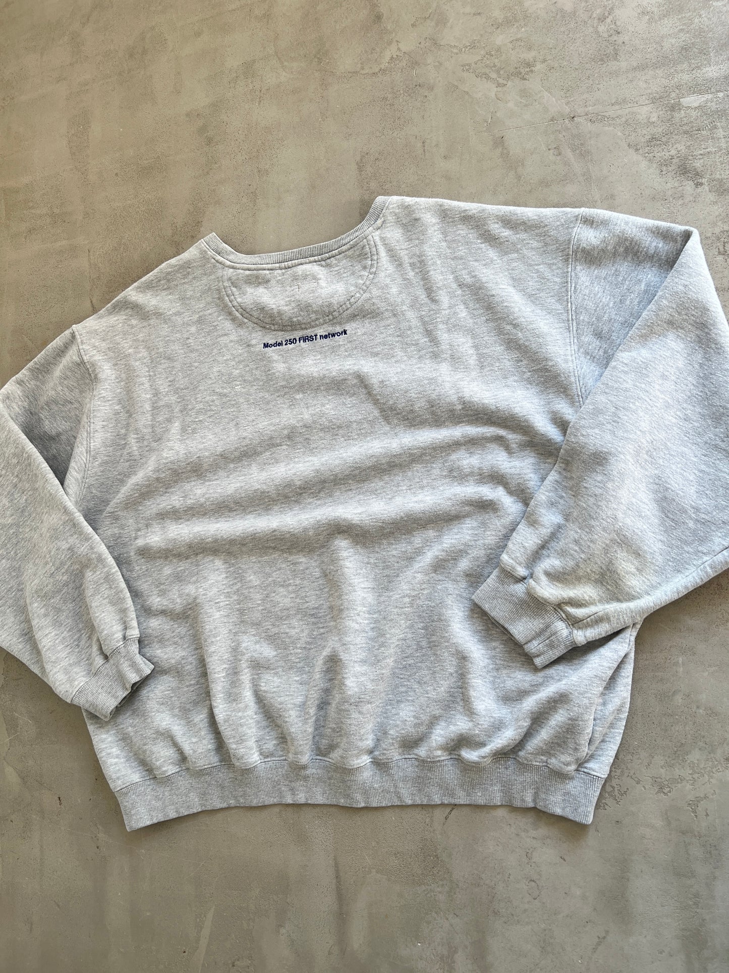 GREY ROLLS ROYCE SWEATER - 1990S - L/XL