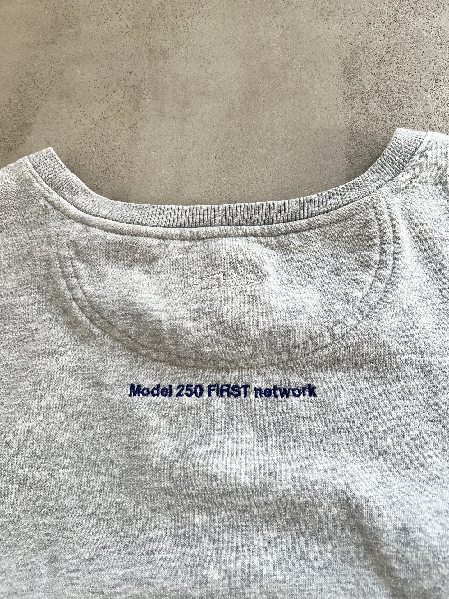 GREY ROLLS ROYCE SWEATER - 1990S - L/XL