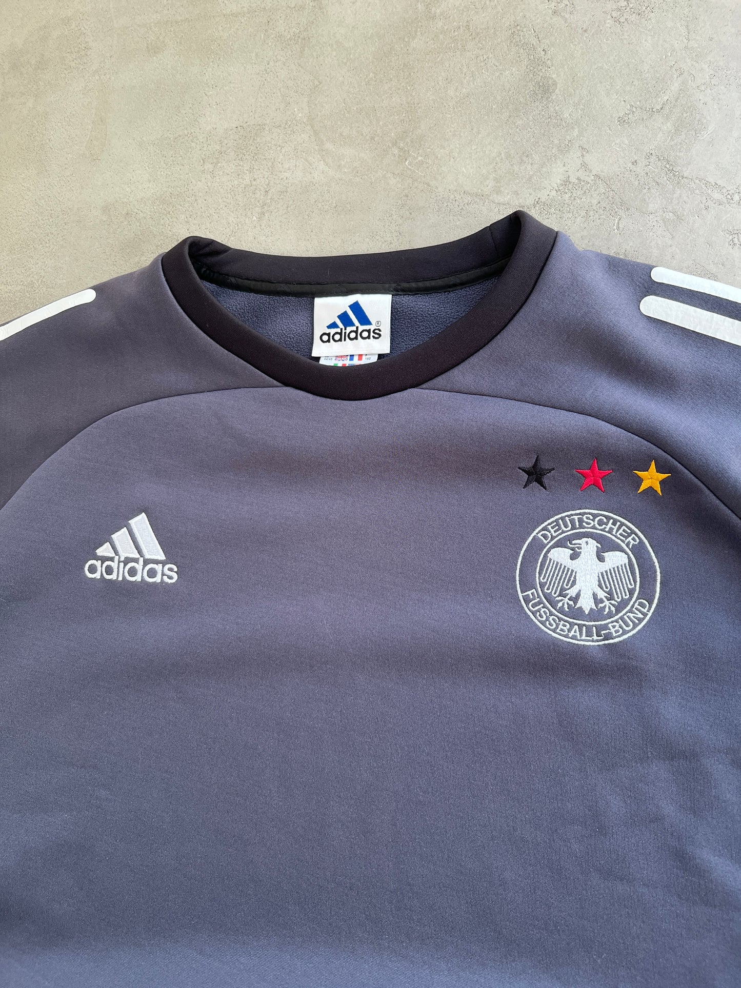GREY GERMANY ADIDAS SWEATER - 2000S - XL
