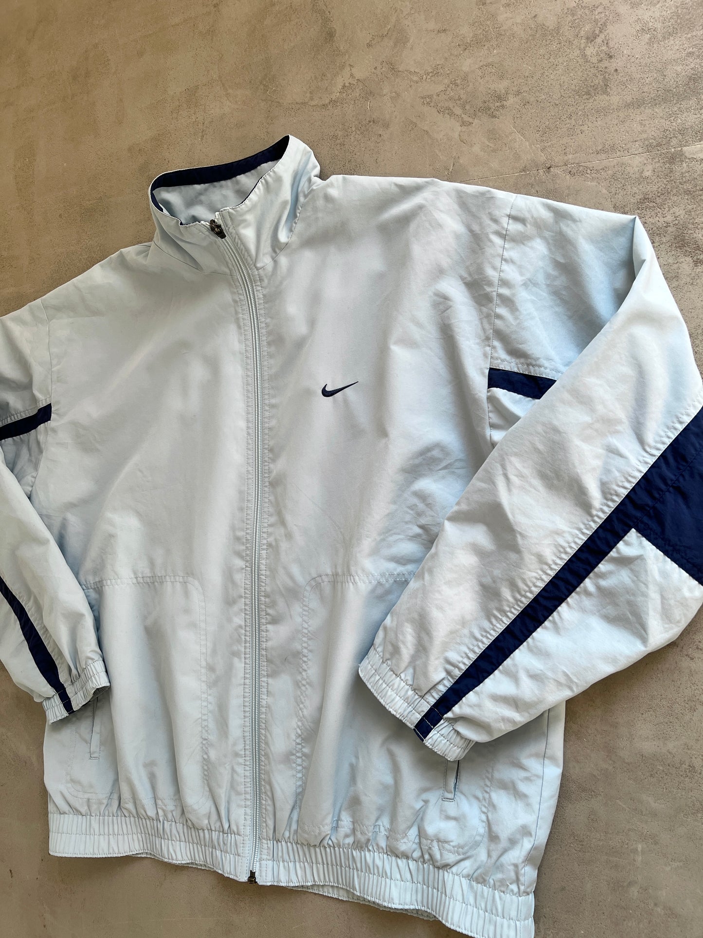 TURQUOISE NIKE TRACK JACKET - 2000S - L