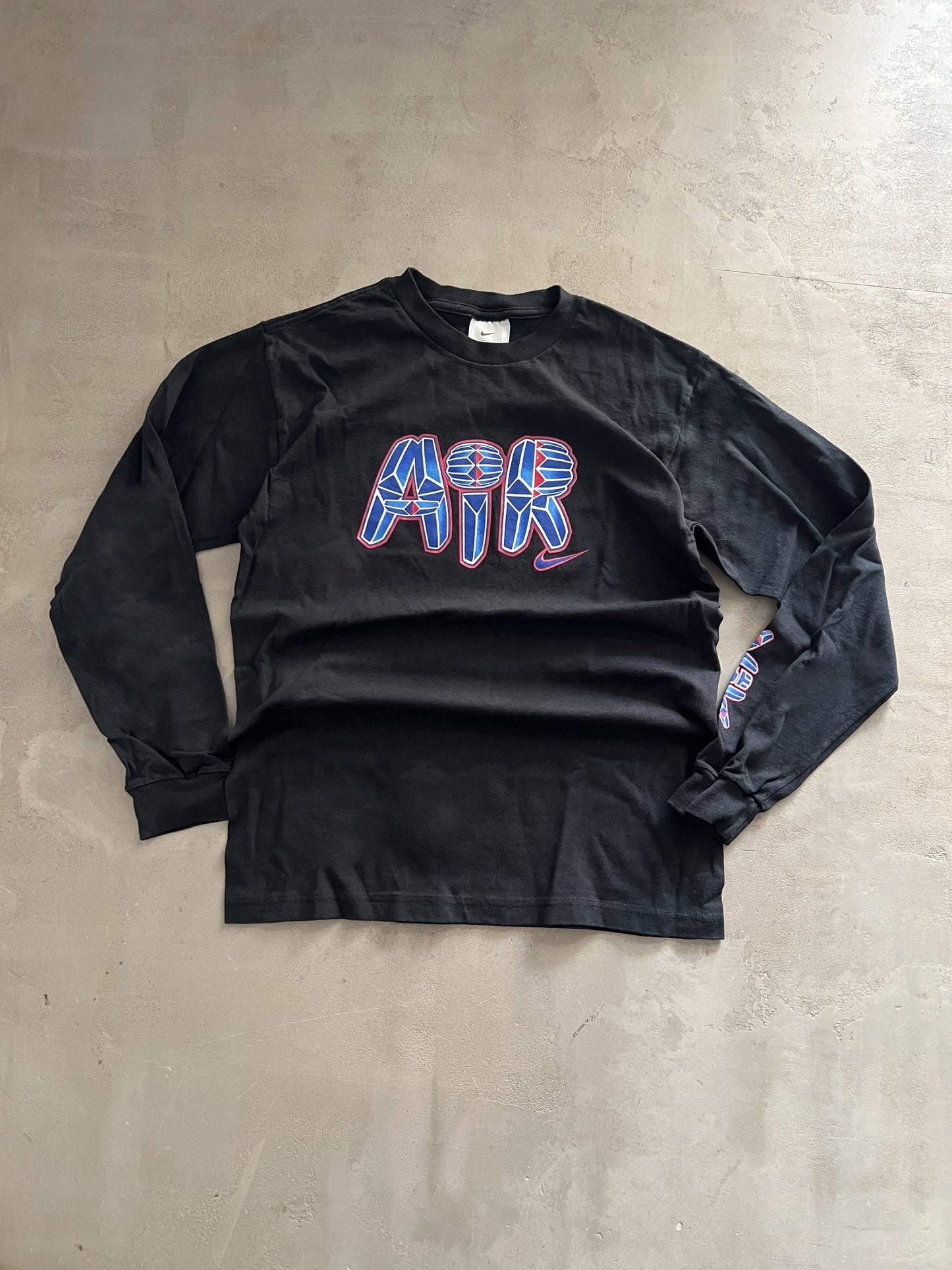 BLACK NIKE AIR LONGSLEEVE - 1990S - S