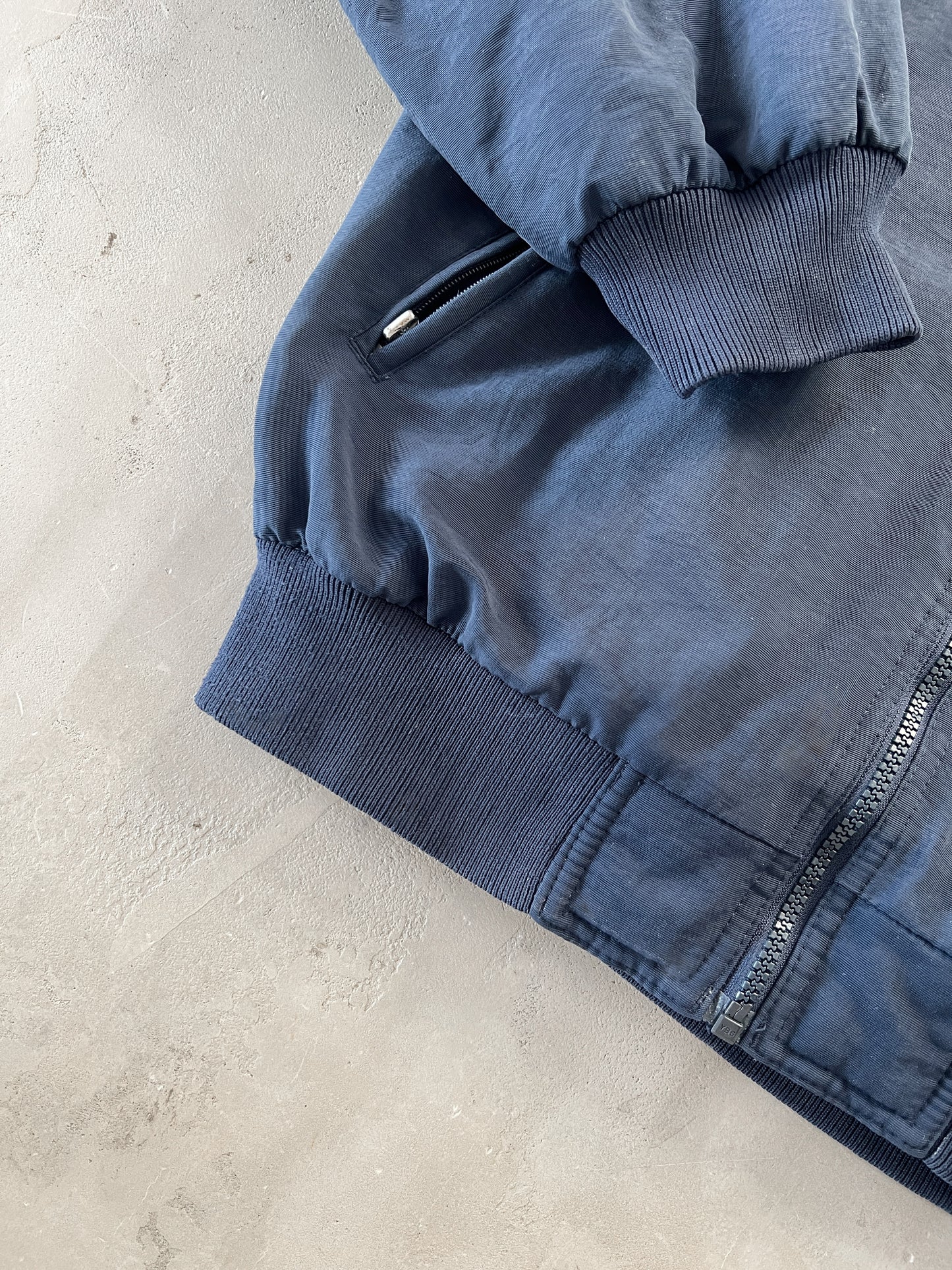 NAVY MERCEDES BENZ JACKET - 1990S - L/M