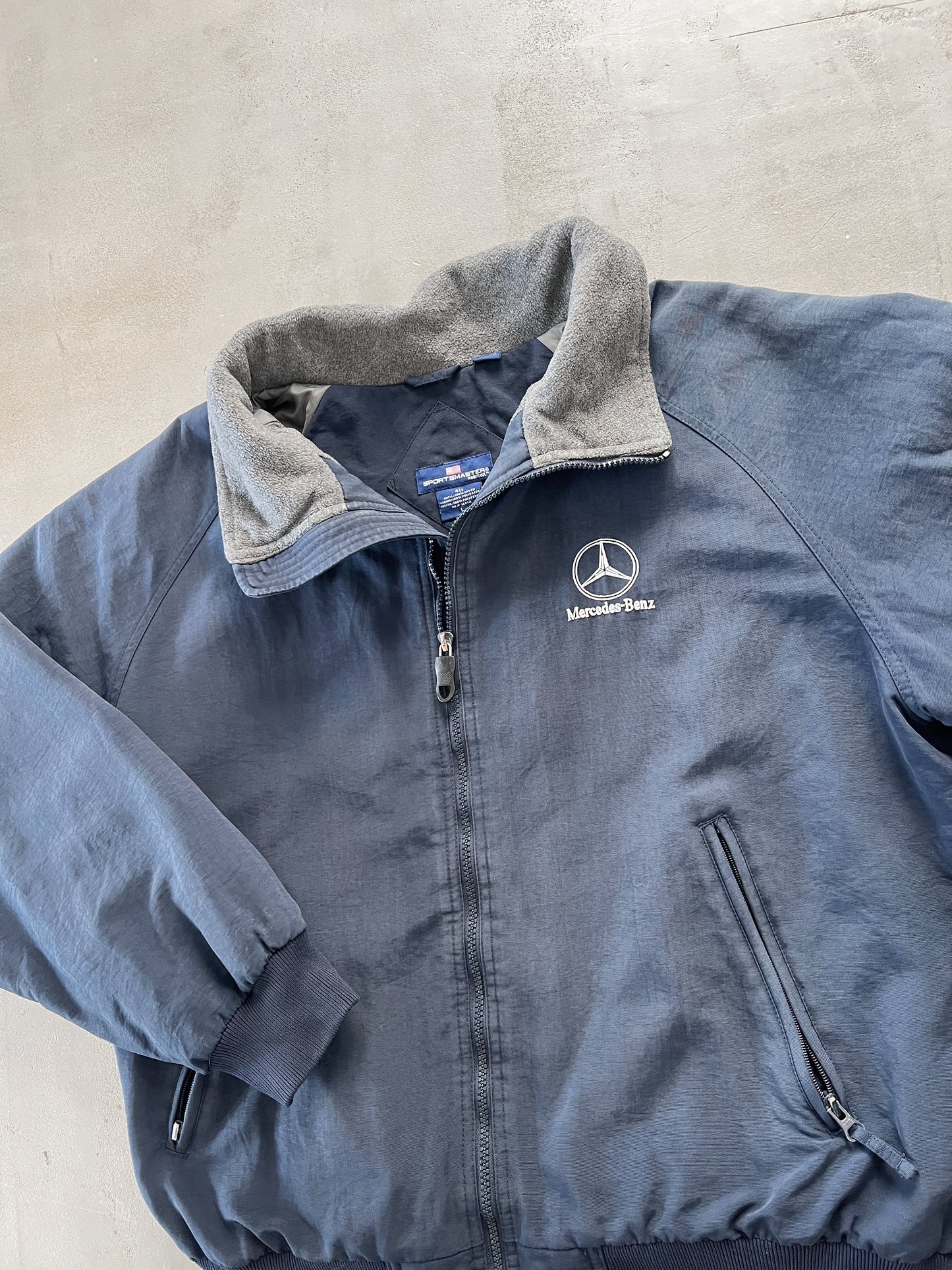 NAVY MERCEDES BENZ JACKET - 1990S - L/M