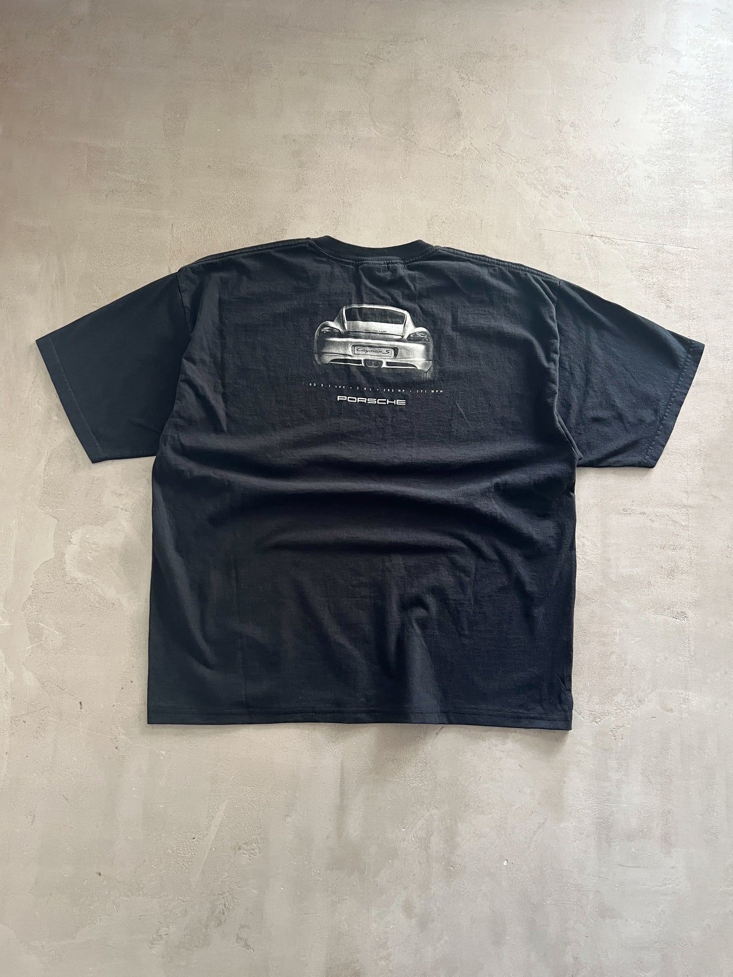 BLACK PORSCHE 718 CAYMAN S TEE - 2000S - L
