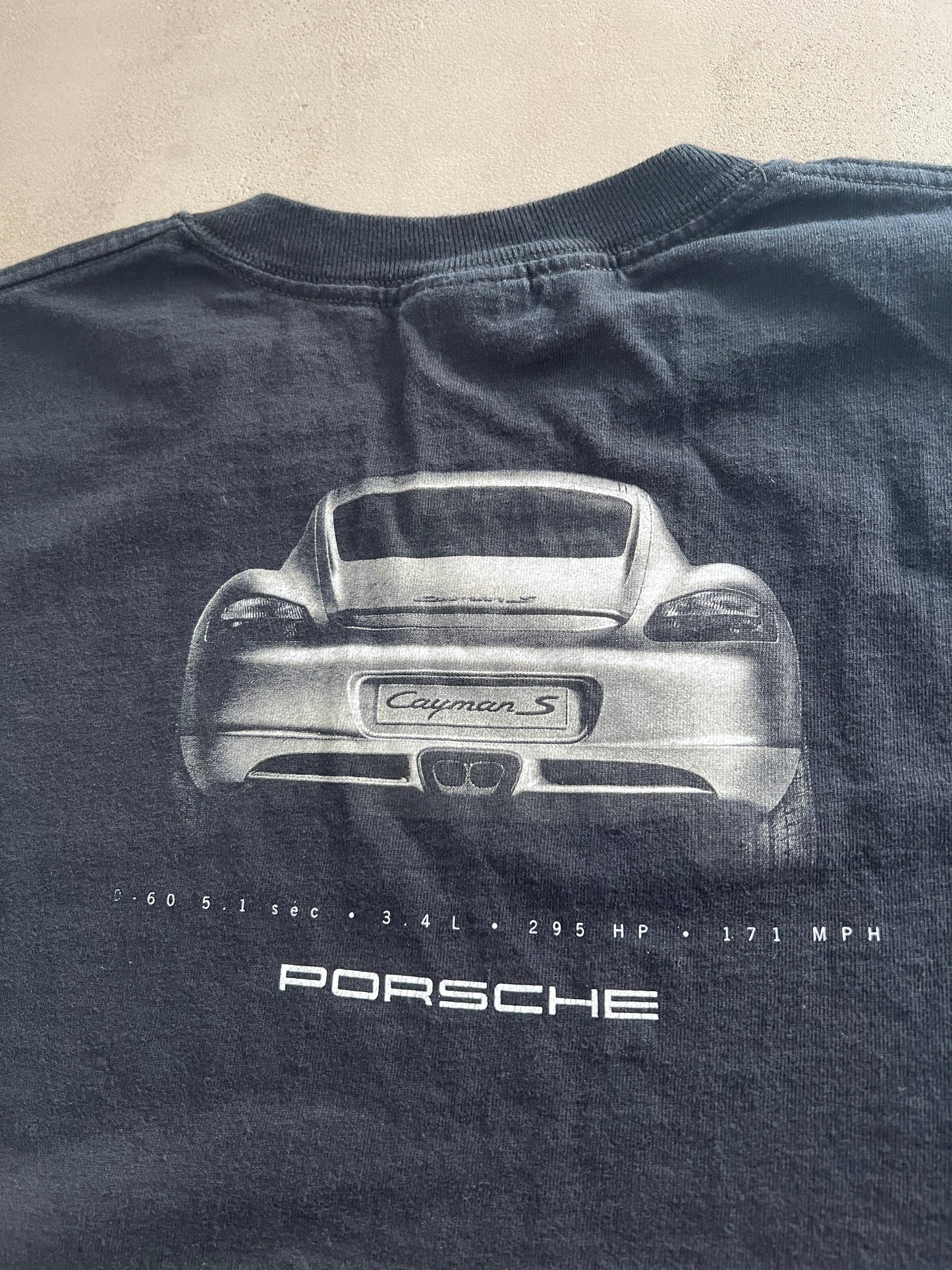 BLACK PORSCHE 718 CAYMAN S TEE - 2000S - L