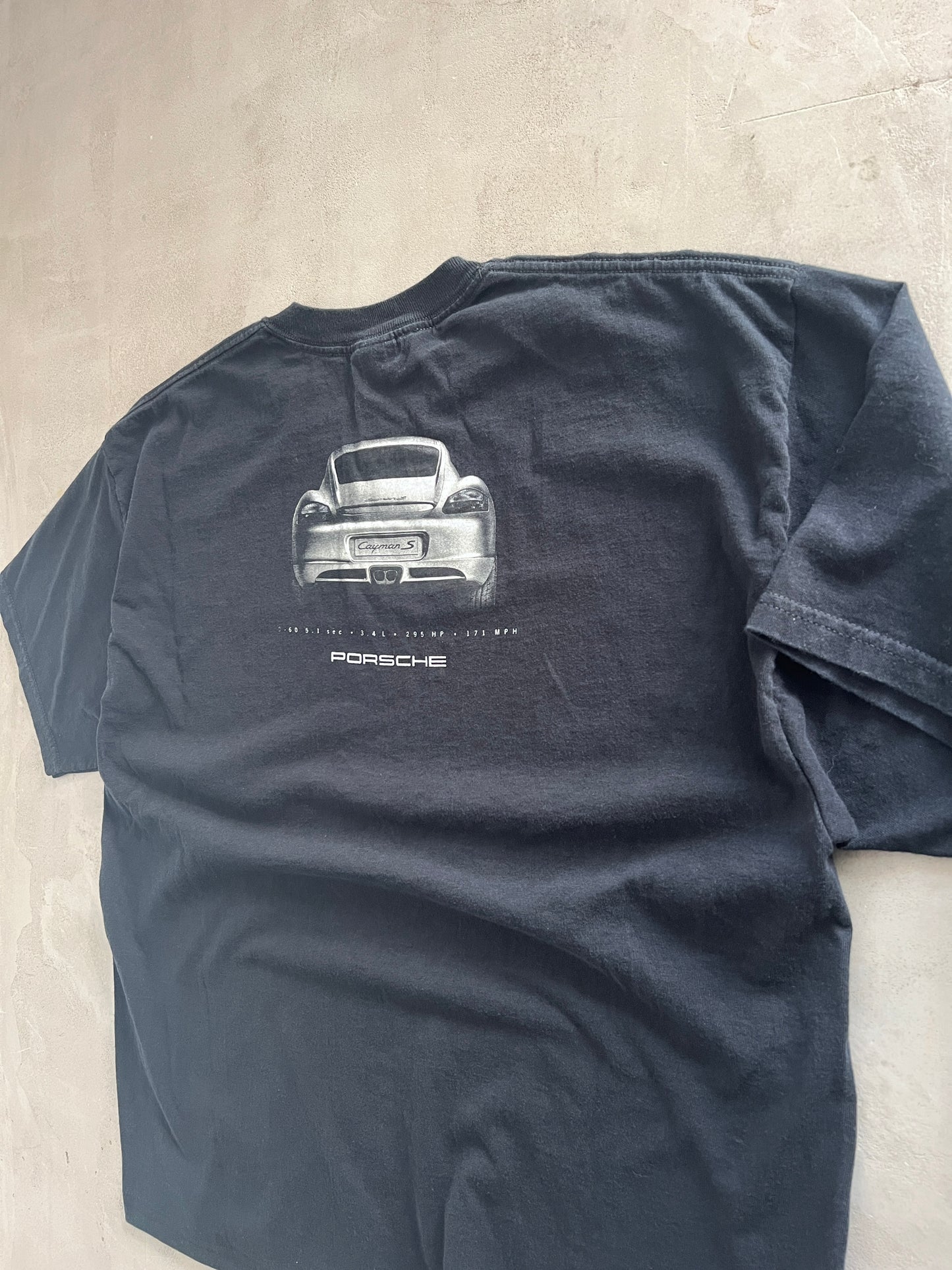 BLACK PORSCHE 718 CAYMAN S TEE - 2000S - L